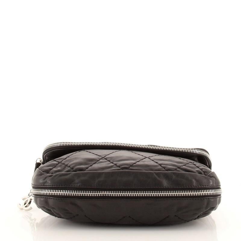 Chanel Expandable Ligne Timeless Flap Bag Quilted Lambskin Large In Good Condition In NY, NY
