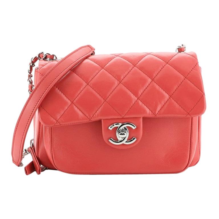 Chanel Express Zip Around CC Flap Bag Quilted Calfskin Small
