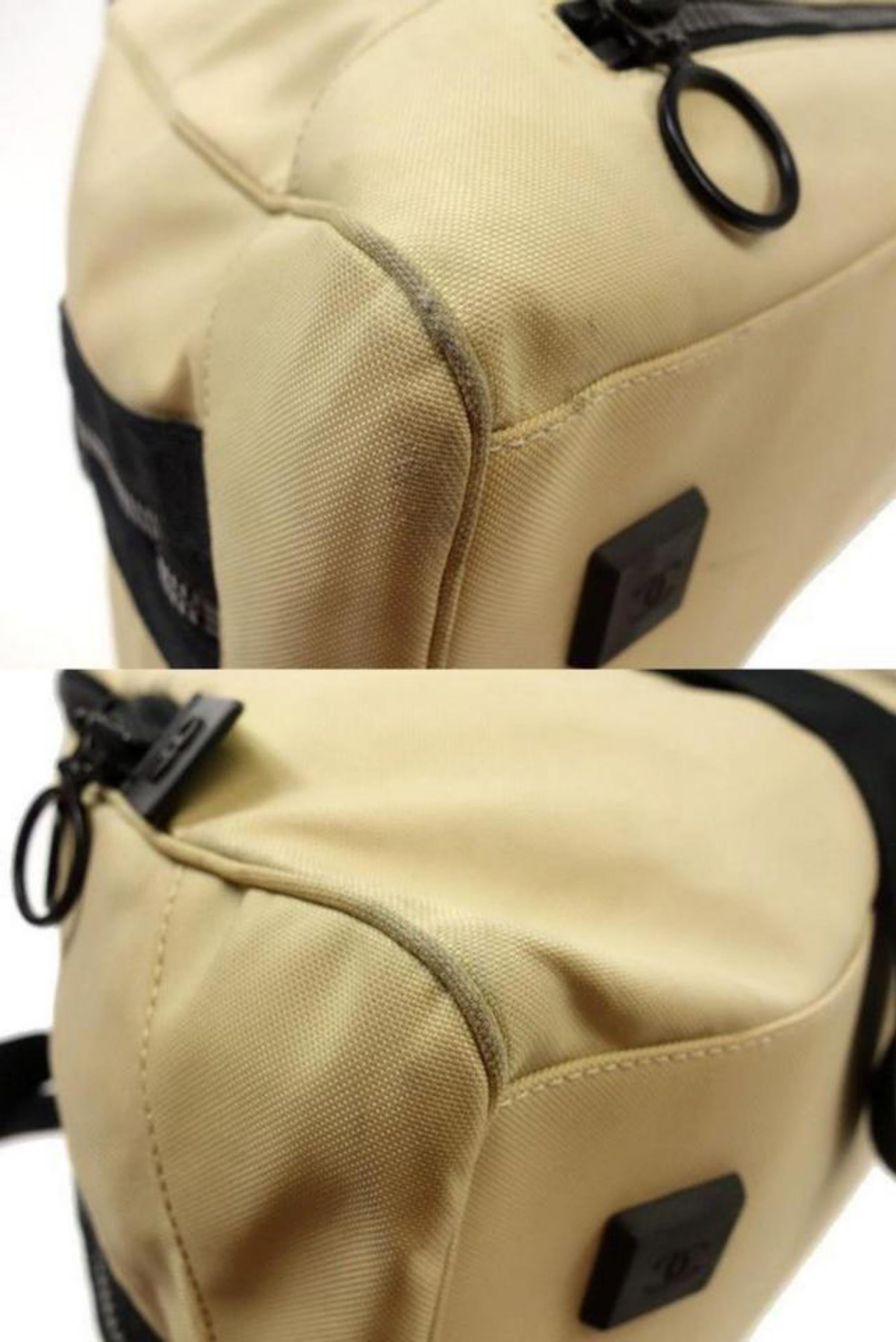 Chanel Extra Large Cc Sports Logo Boston Duffle 227858 Beige Canvas Shoulder Bag For Sale 4