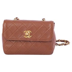 Chanel Extra Mini Quilted Leather Flap Crossbody Bag - '90s