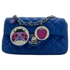 Chanel Extra Mini Royal Blue Classic Bag