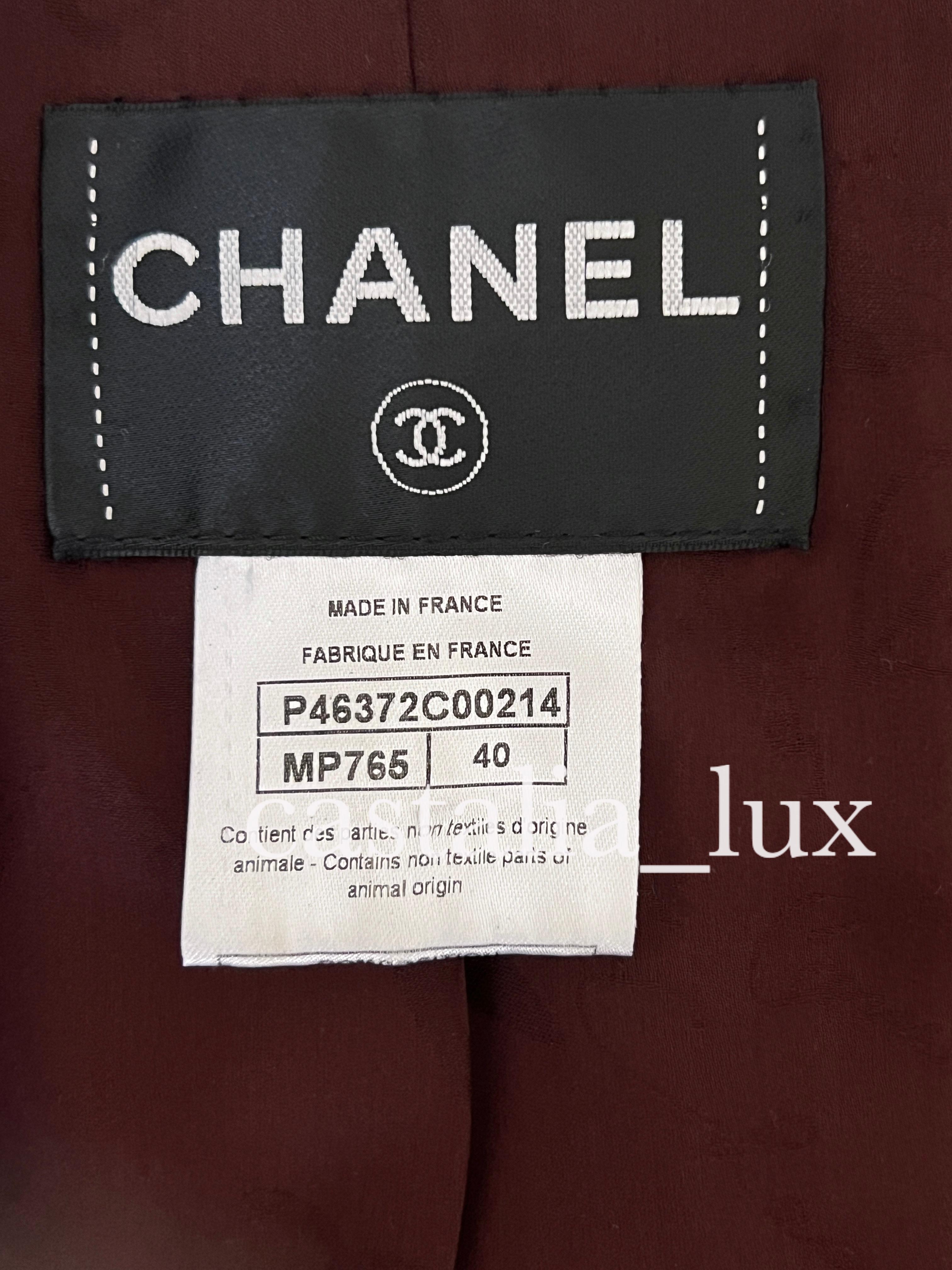 Chanel Extra Rare Paris / Edinburg Quilted Runway Jacket For Sale 11