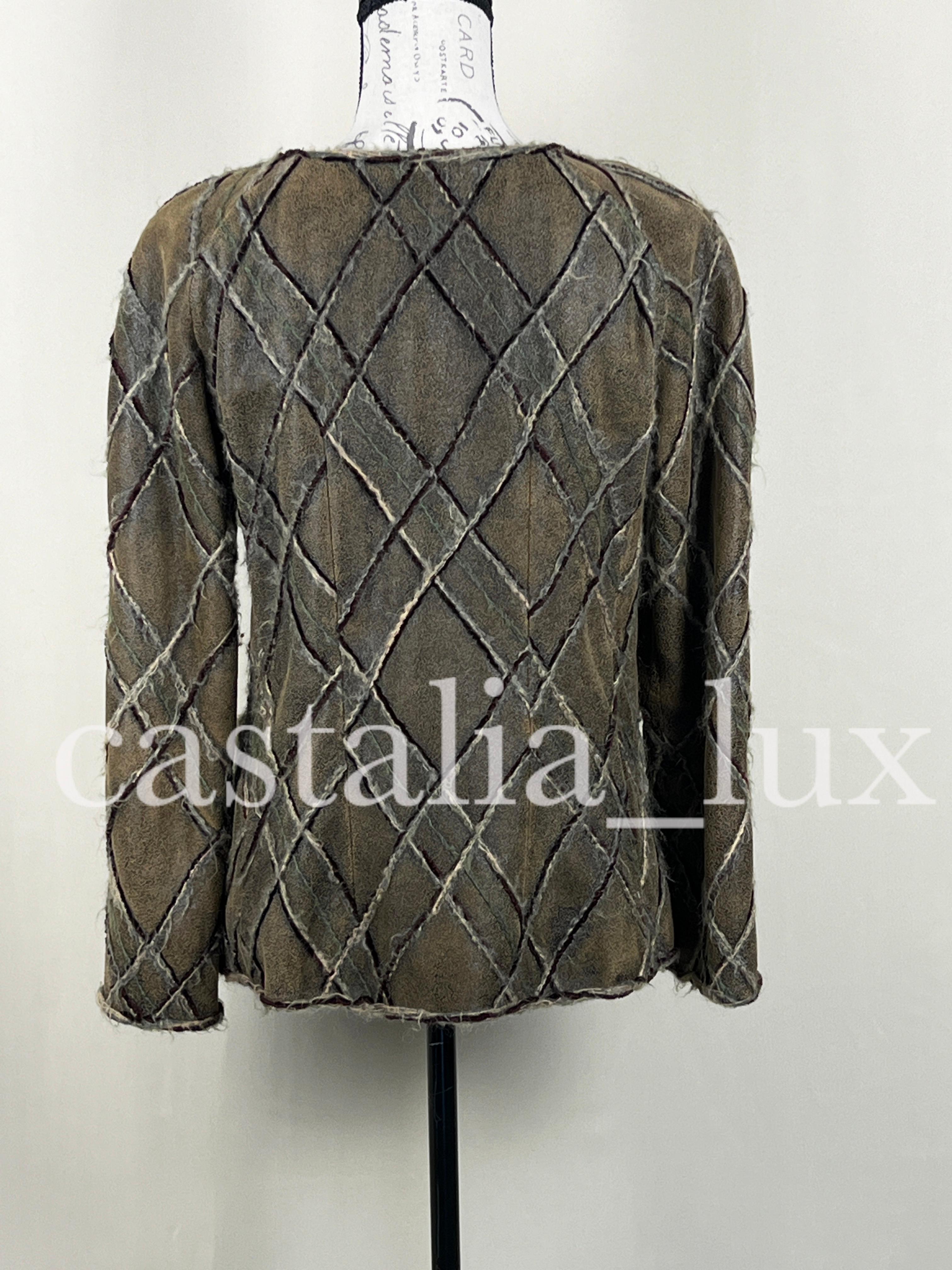 Chanel Extra Rare Paris / Edinburgh Quilted Runway Jacket 7