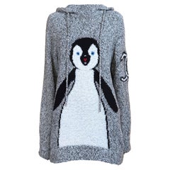 CHANEL Extremely Rare CC Logo Penguin Boucle Hoodie 42 FR