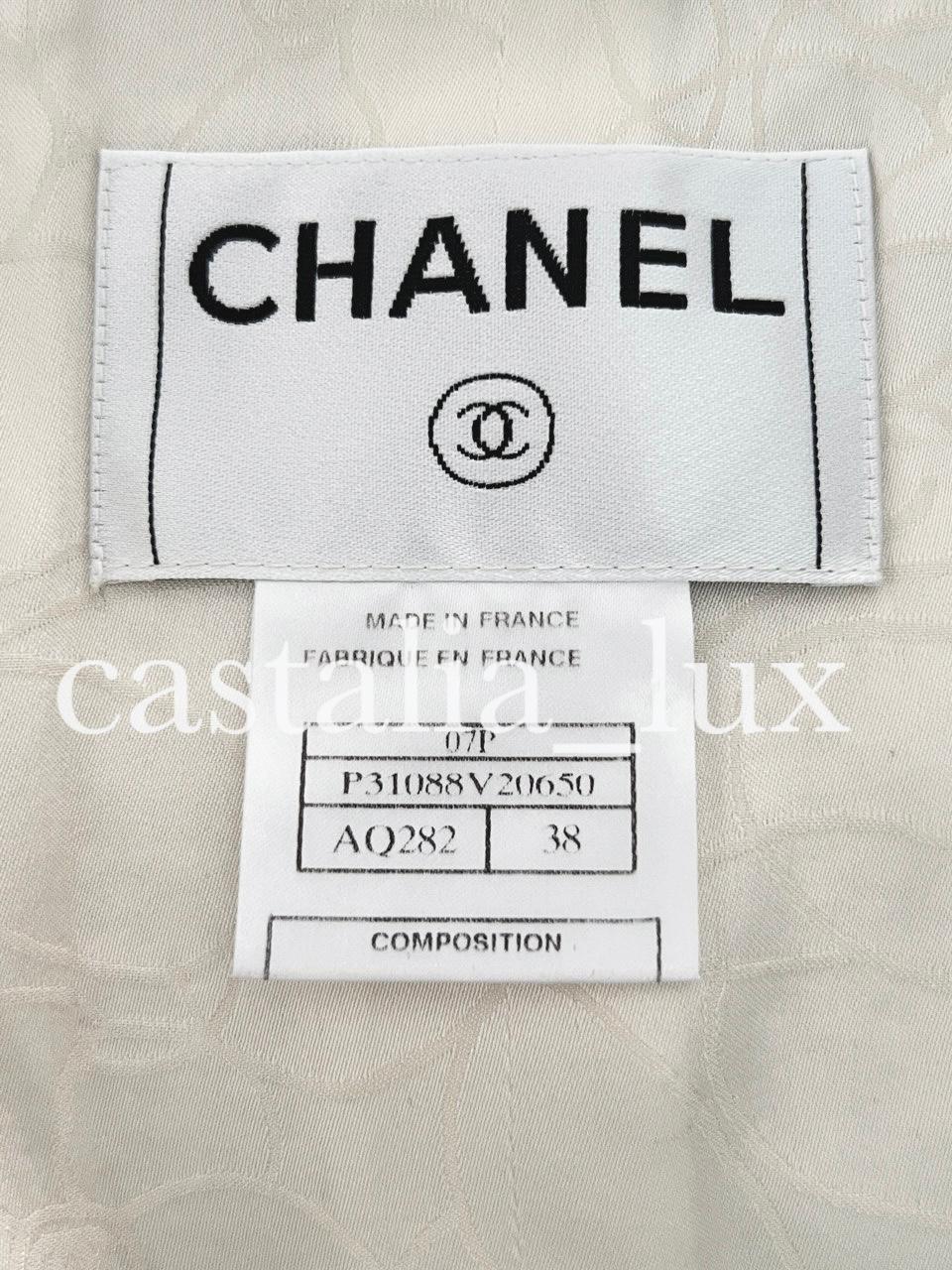 Chanel Extremely Rare Chain Accents Jacket from Ad Campaign For Sale 12
