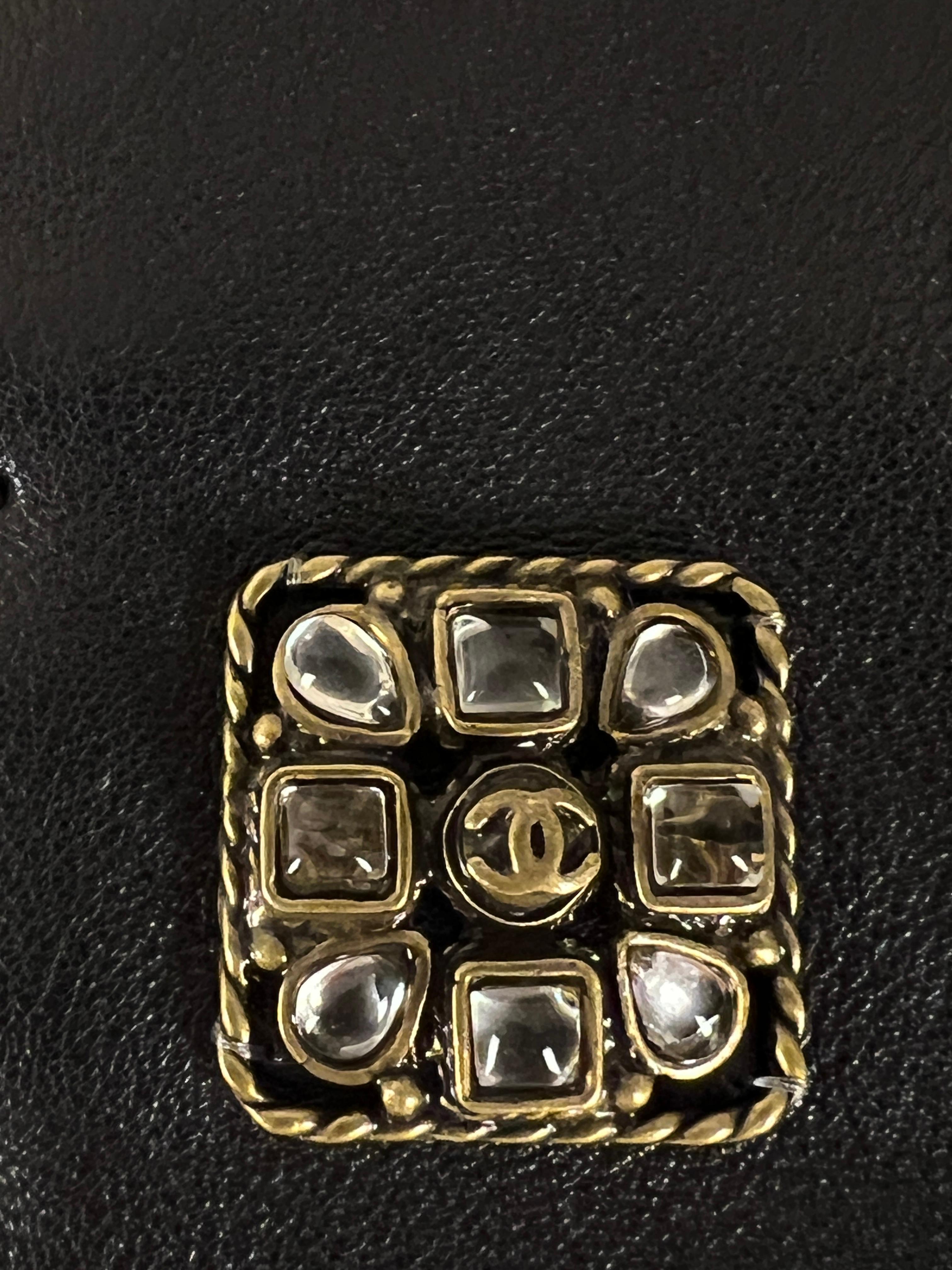 Chanel Extremely Rare Chain Embellishes Flap Bag For Sale 5