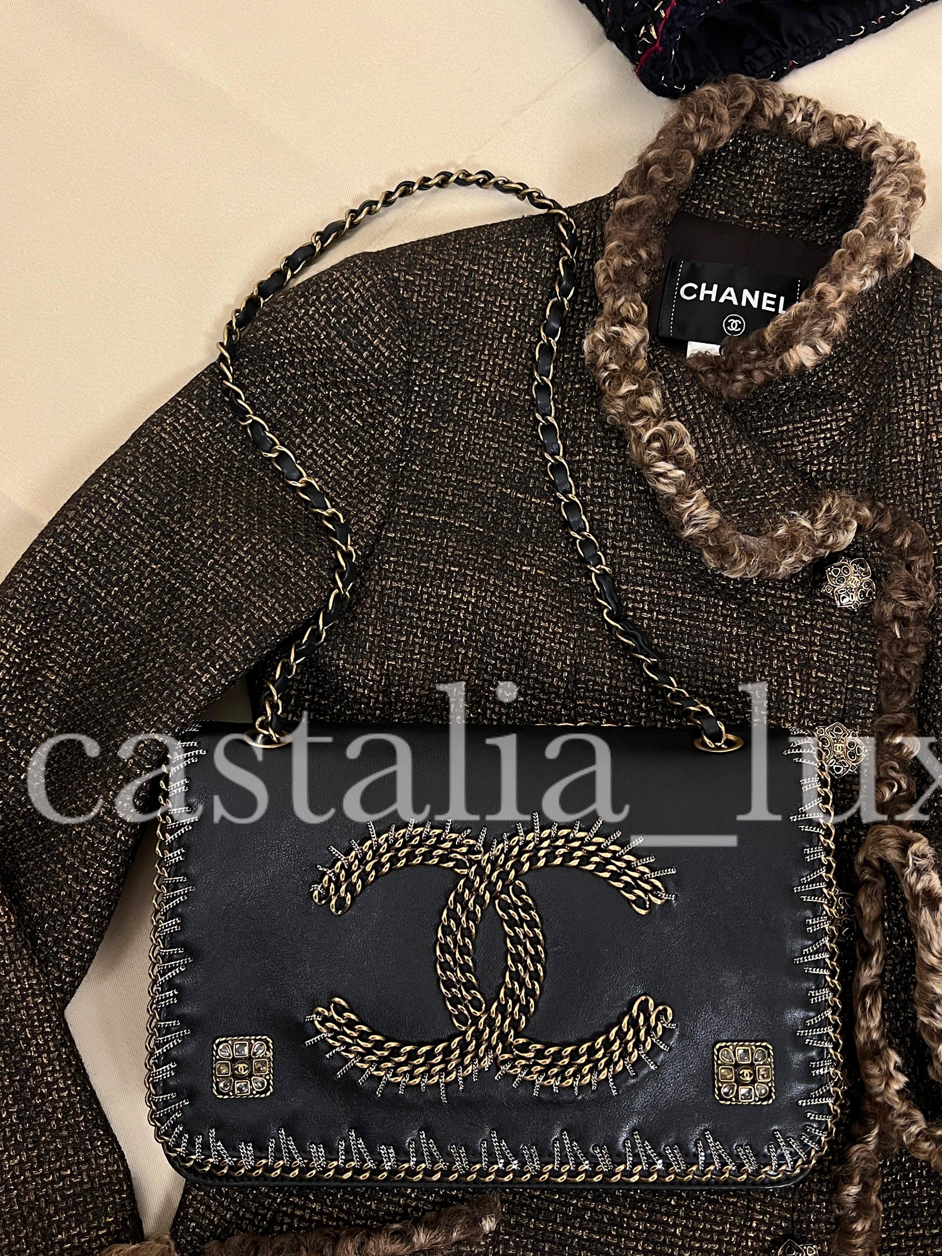 Chanel Extremely Rare Chain Trim Paris / Byzance Flap Bag 5