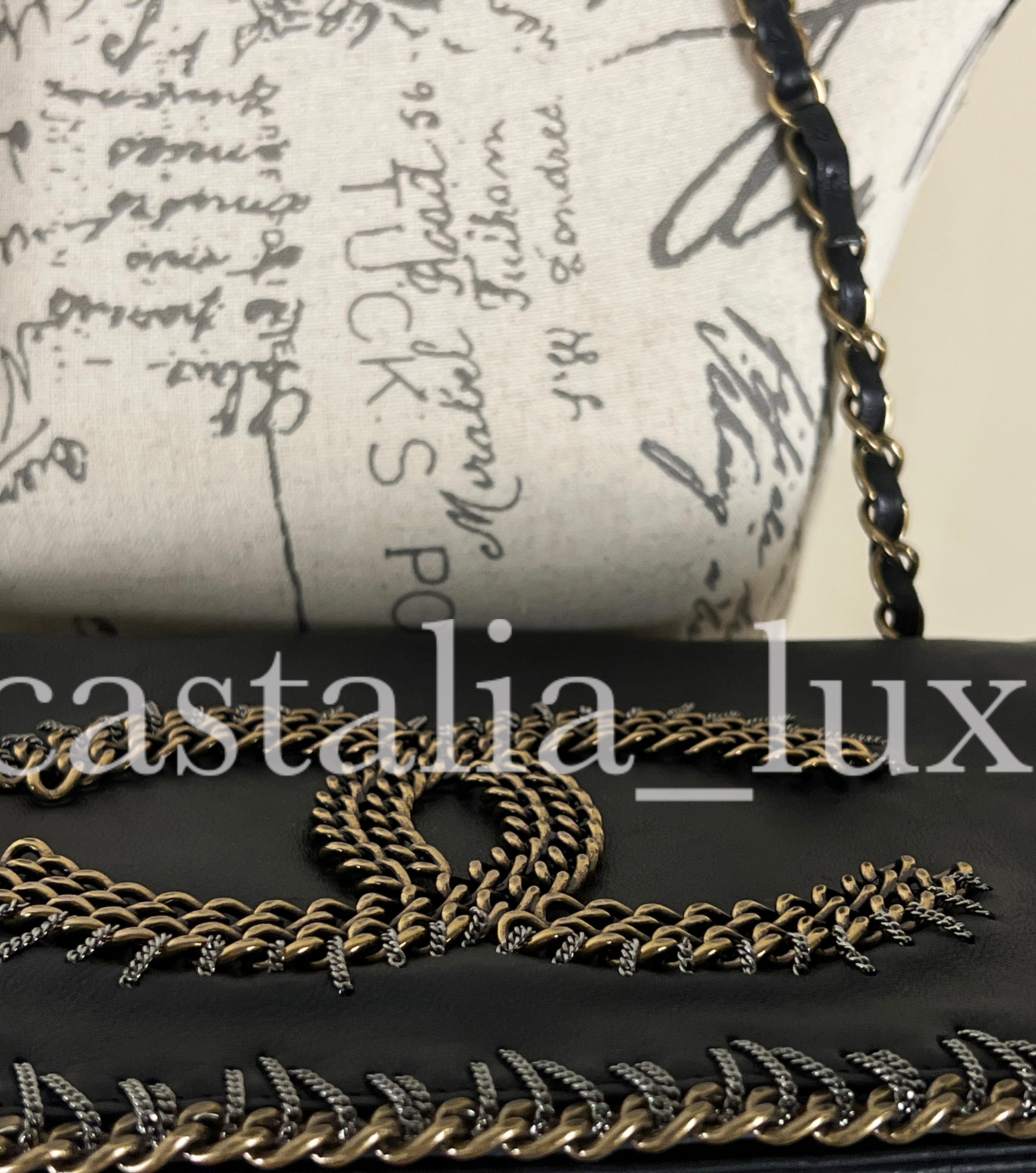 Chanel Extremely Rare Chain Trim Paris / Byzance Flap Bag 6