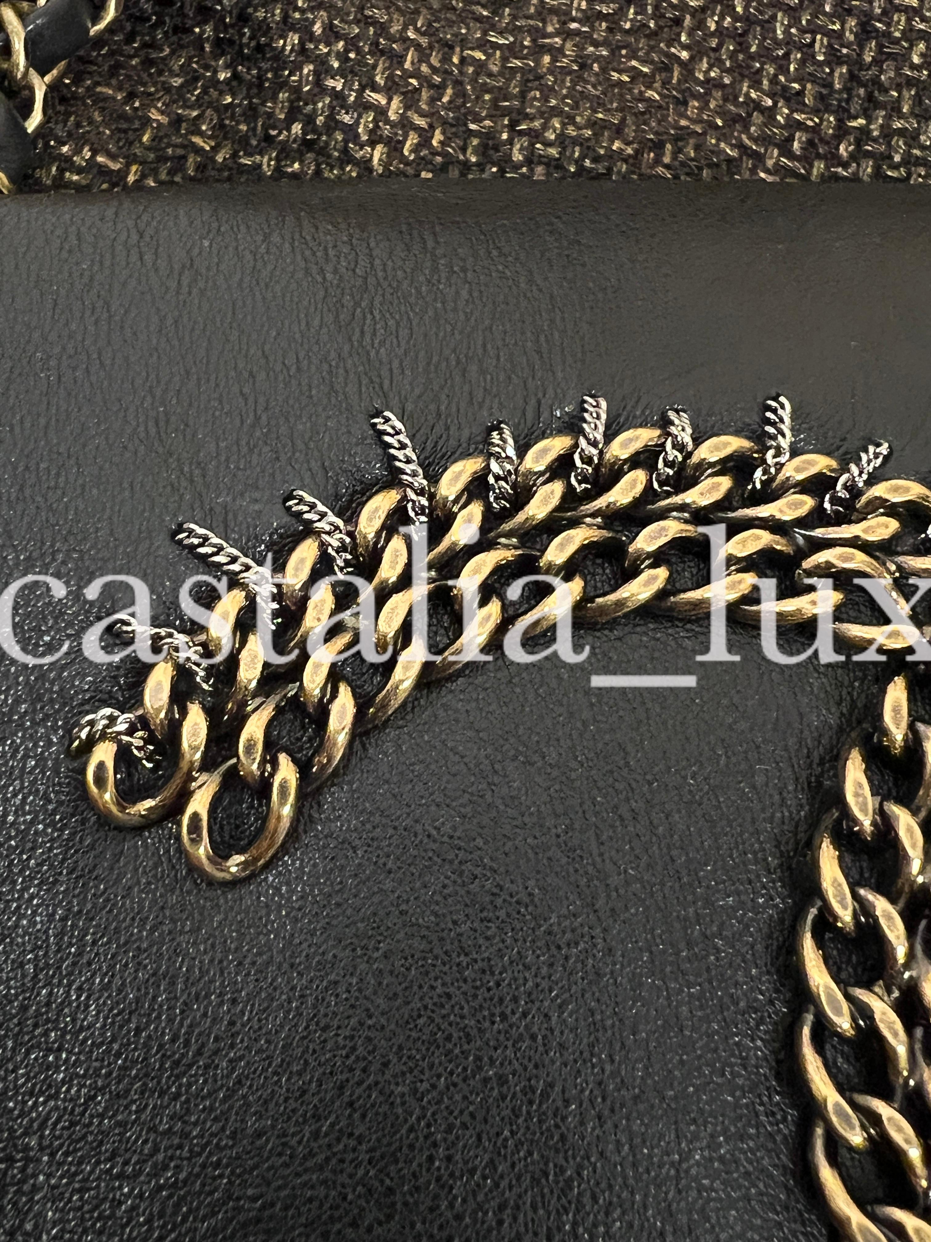 Chanel Extremely Rare Chain Trim Paris / Byzance Flap Bag For Sale 11
