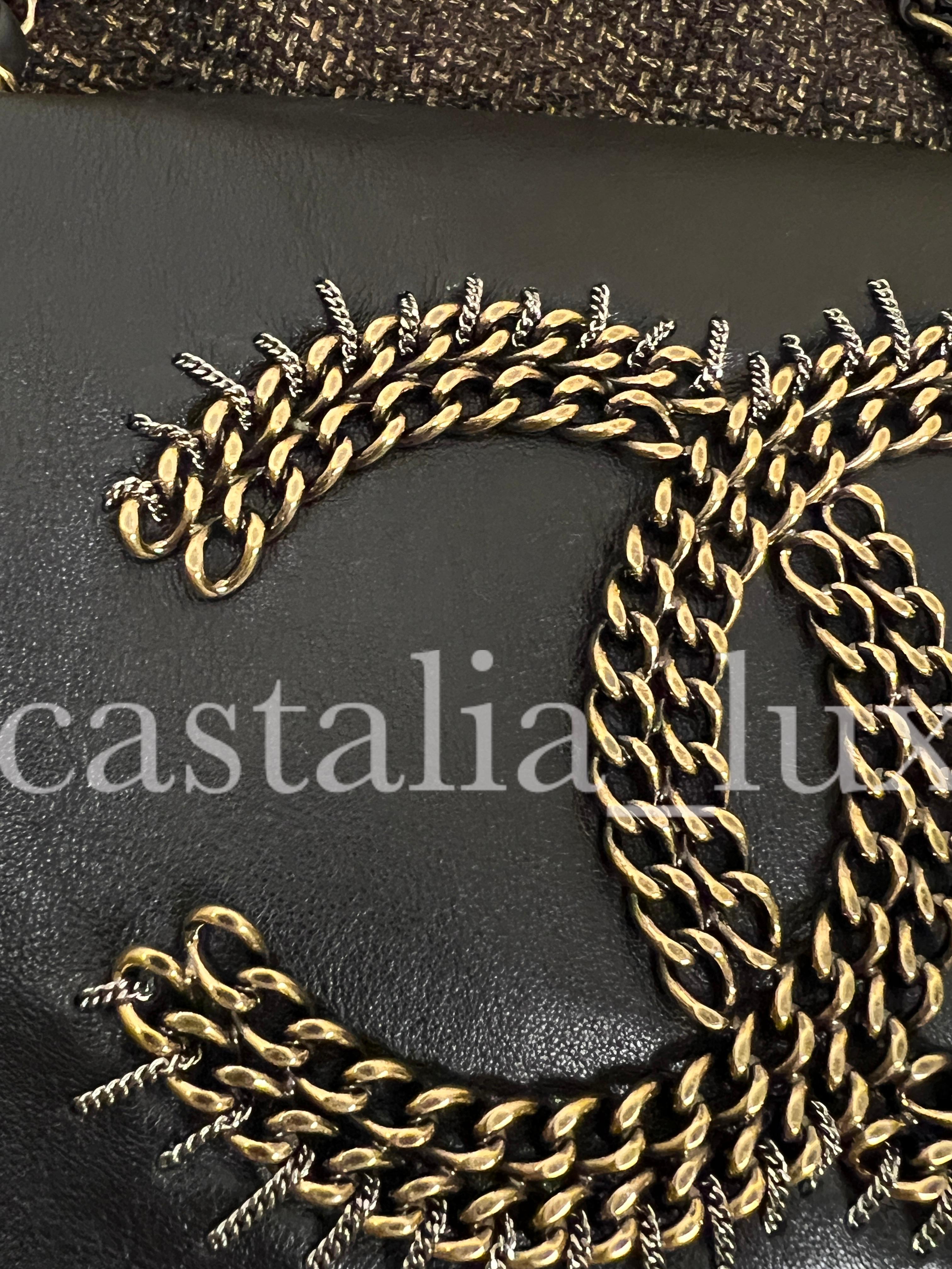 Chanel Extremely Rare Chain Trim Paris / Byzance Flap Bag 11