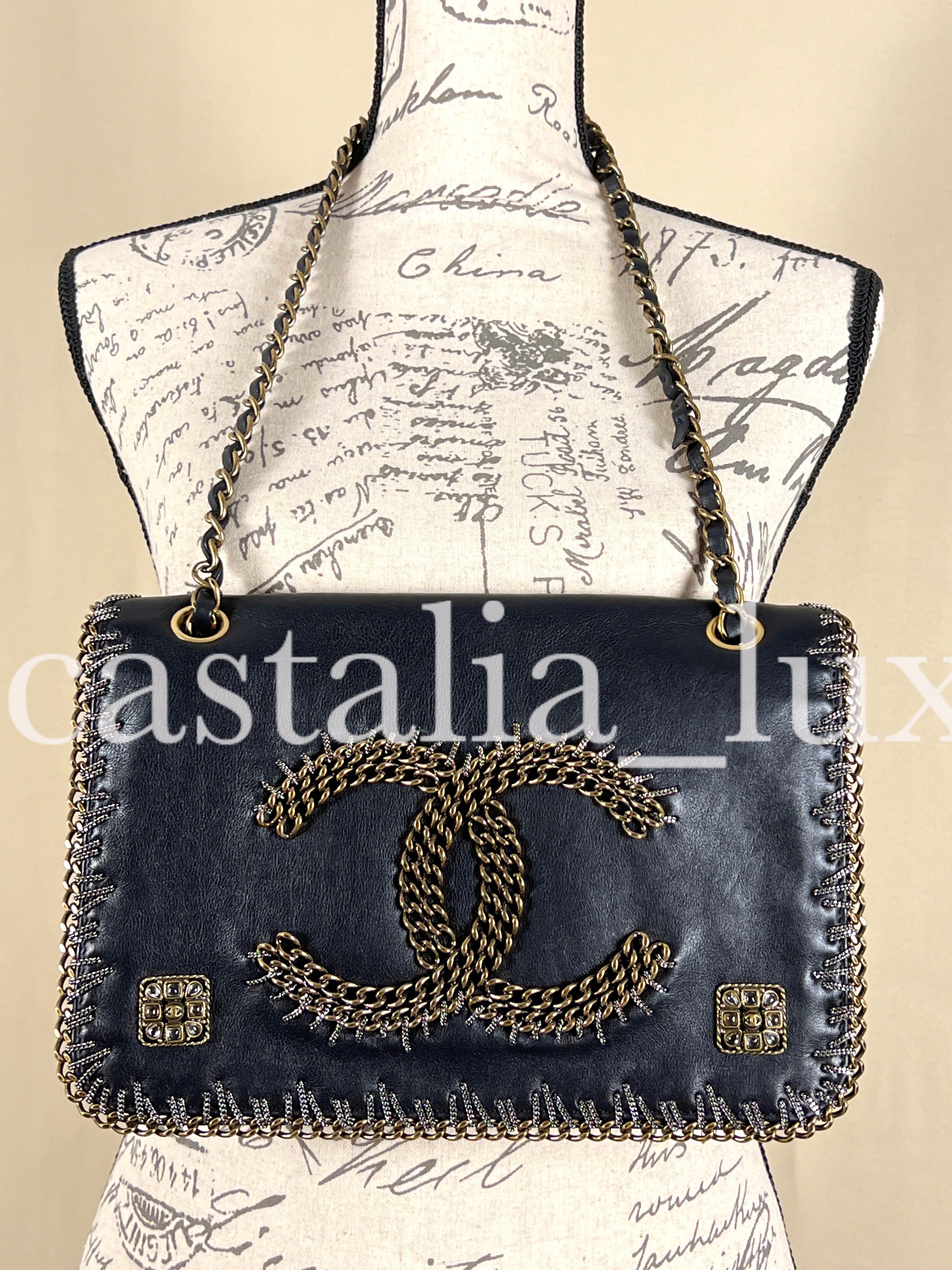 Chanel Extremely Rare Chain Trim Paris / Byzance Flap Bag 1