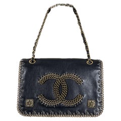 Chanel Extremely Rare Chain Trim Paris / Byzance Flap Bag