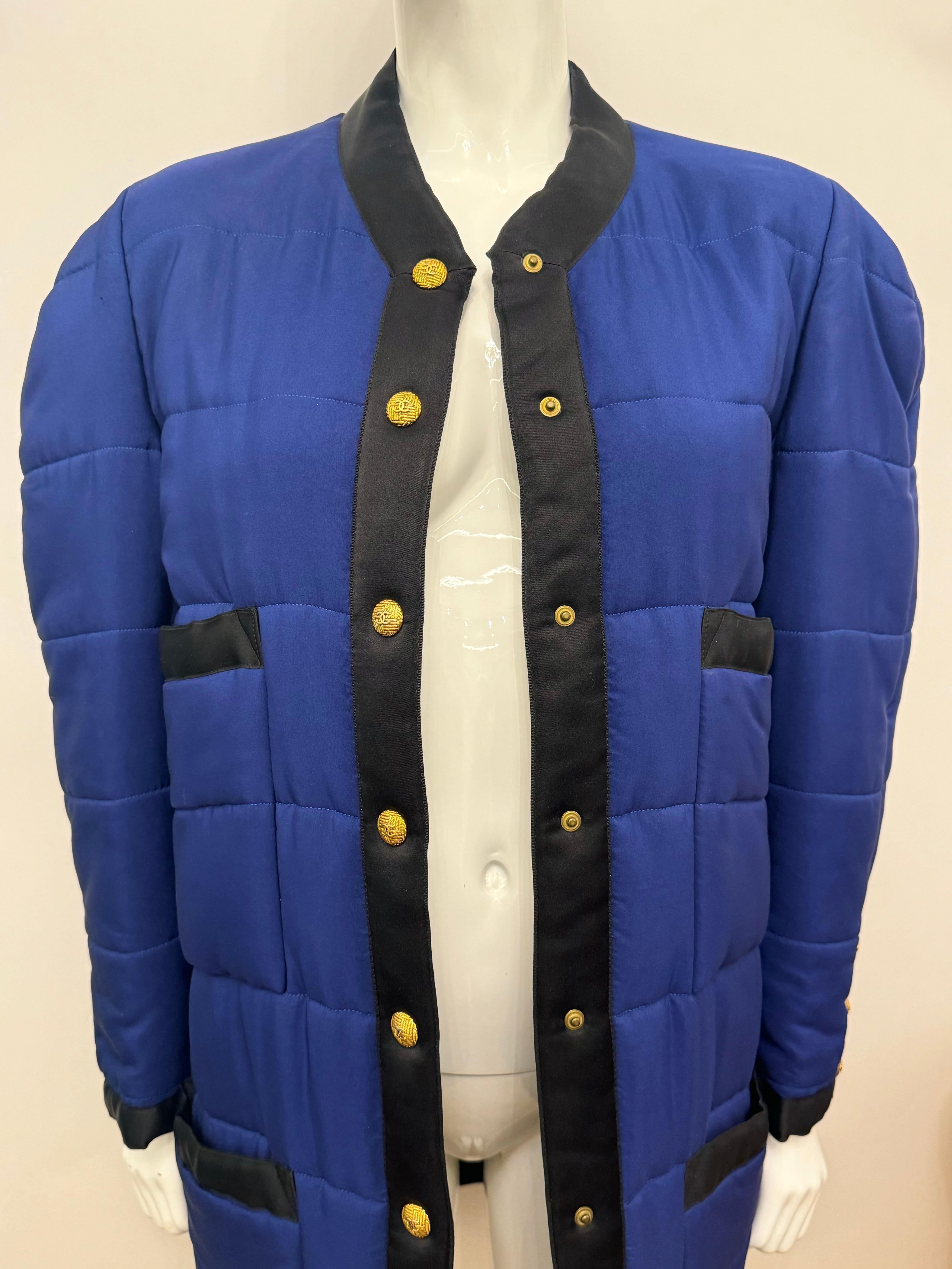 Giacca a sbuffo in seta Chanel A/I 1990 by Karl Lagerfeld in vendita 5