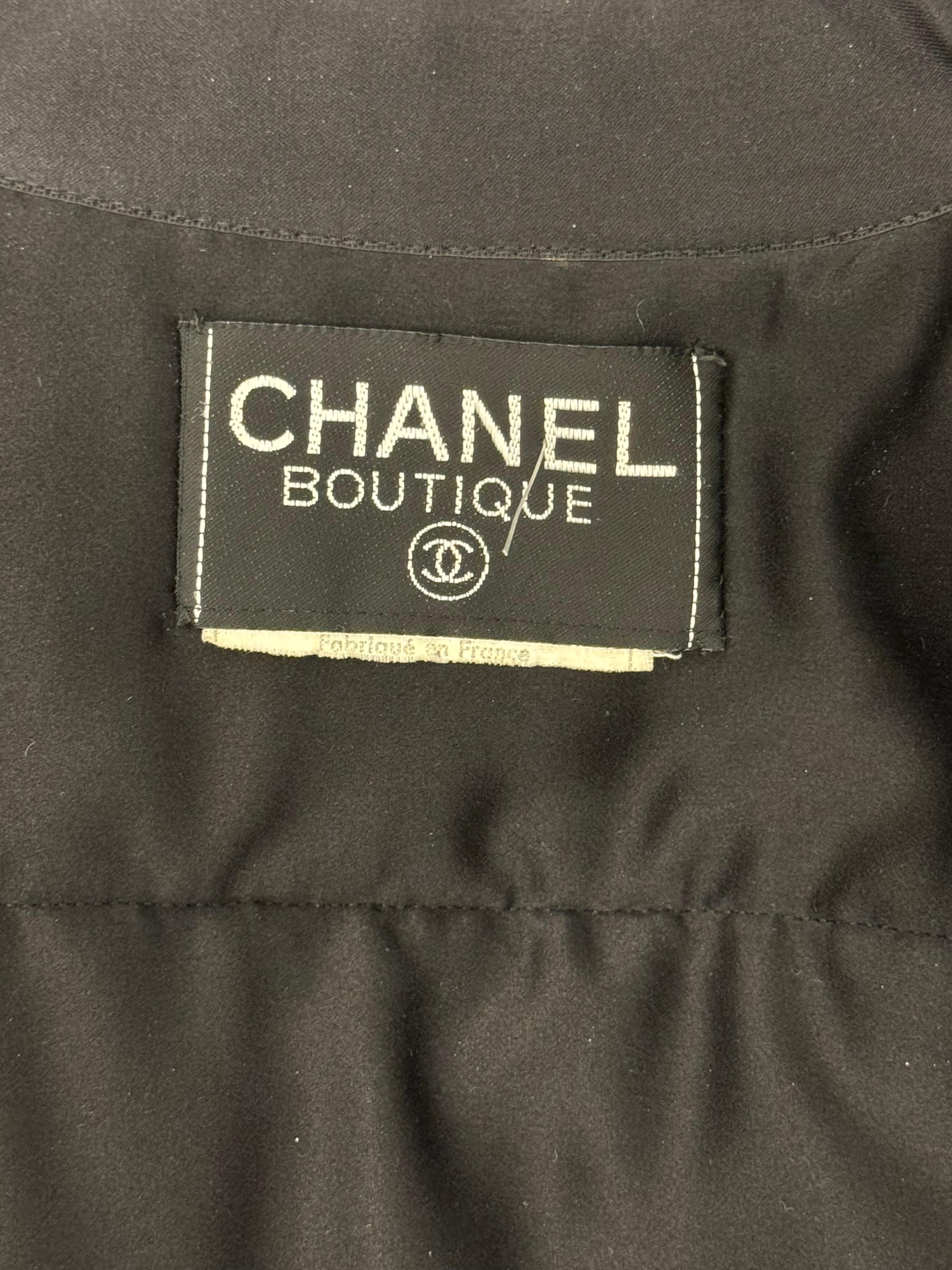 Giacca a sbuffo in seta Chanel A/I 1990 by Karl Lagerfeld in vendita 7