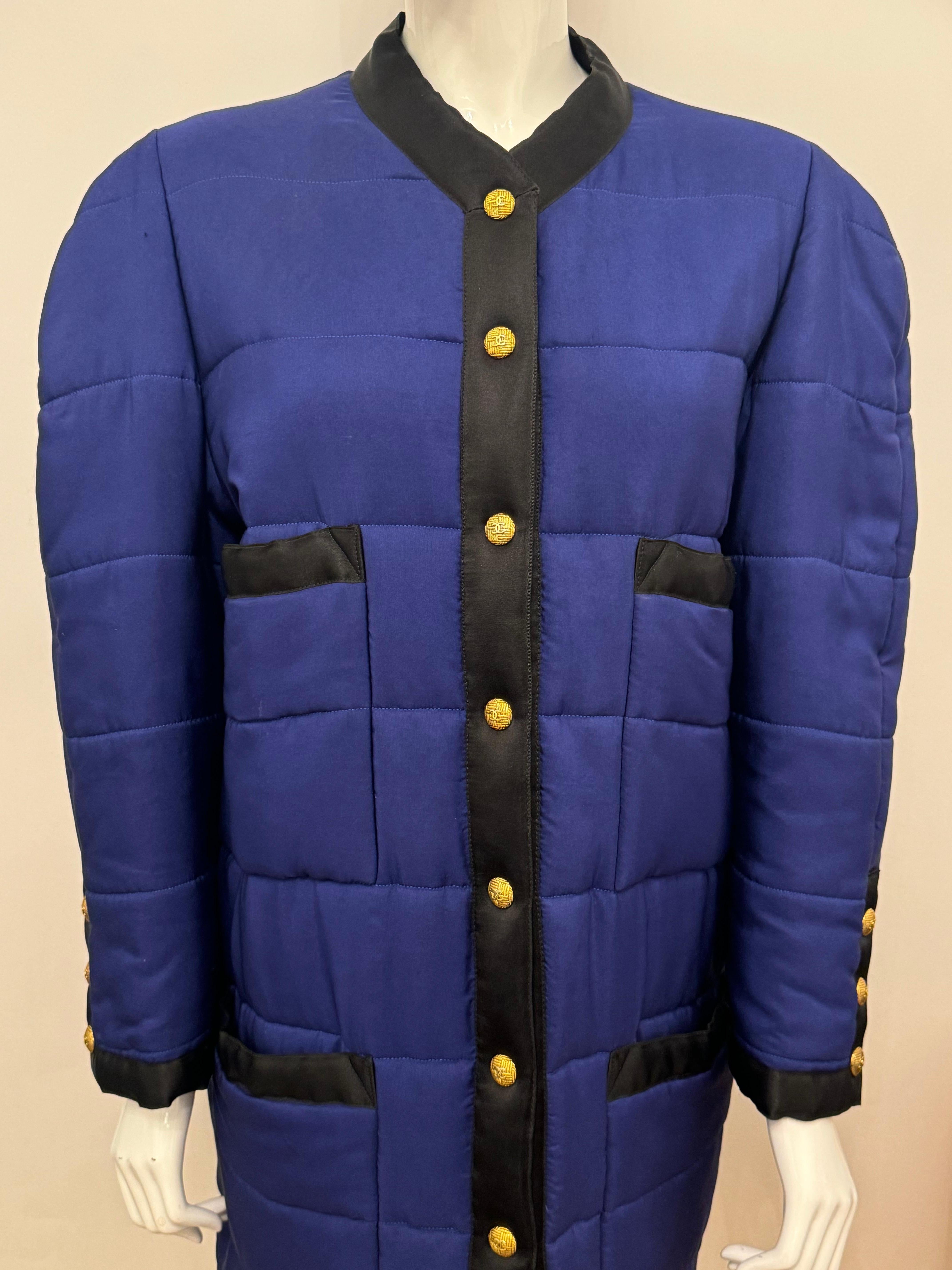 Giacca a sbuffo in seta Chanel A/I 1990 by Karl Lagerfeld in vendita 8