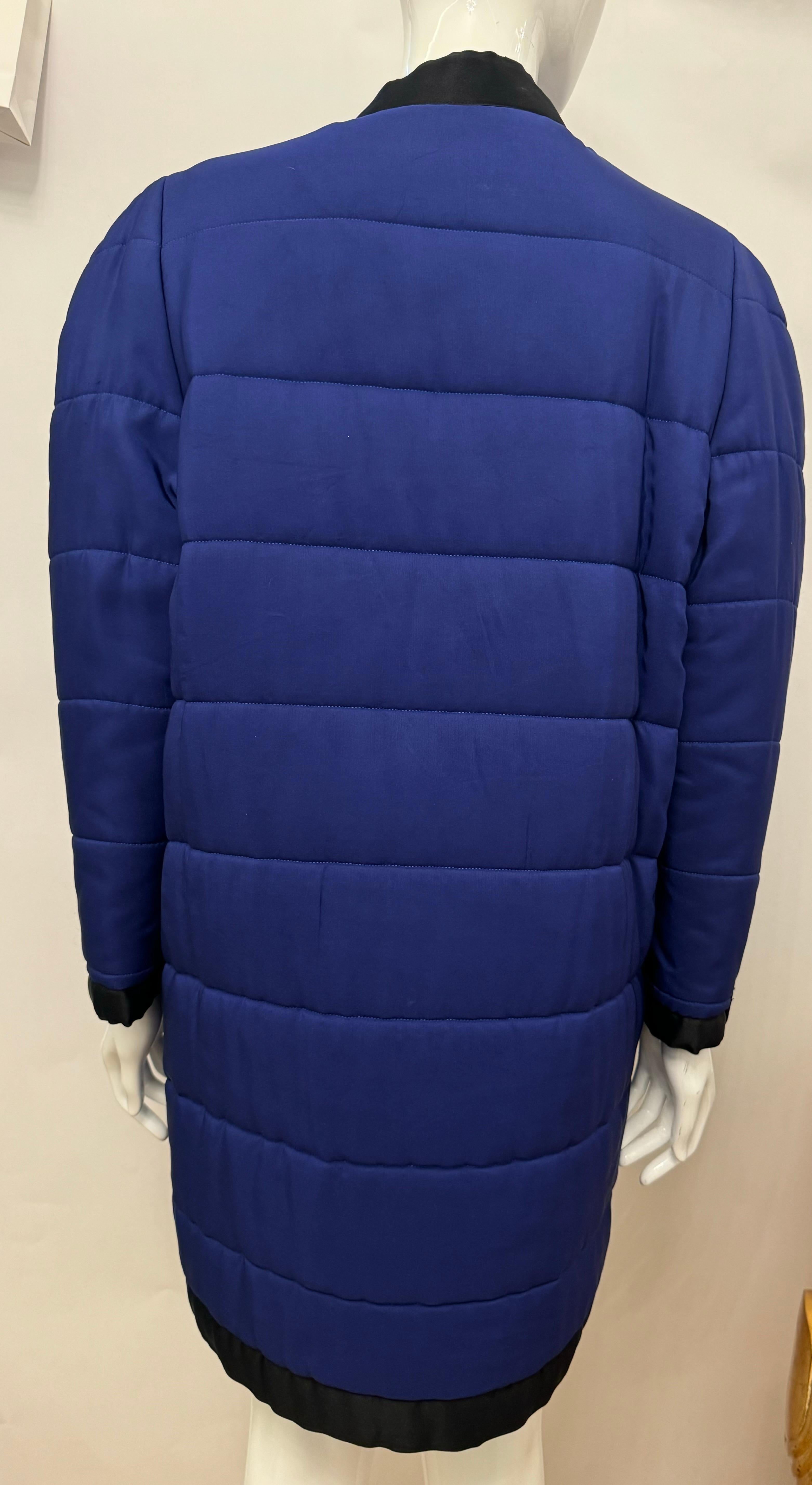 Giacca a sbuffo in seta Chanel A/I 1990 by Karl Lagerfeld in vendita 11