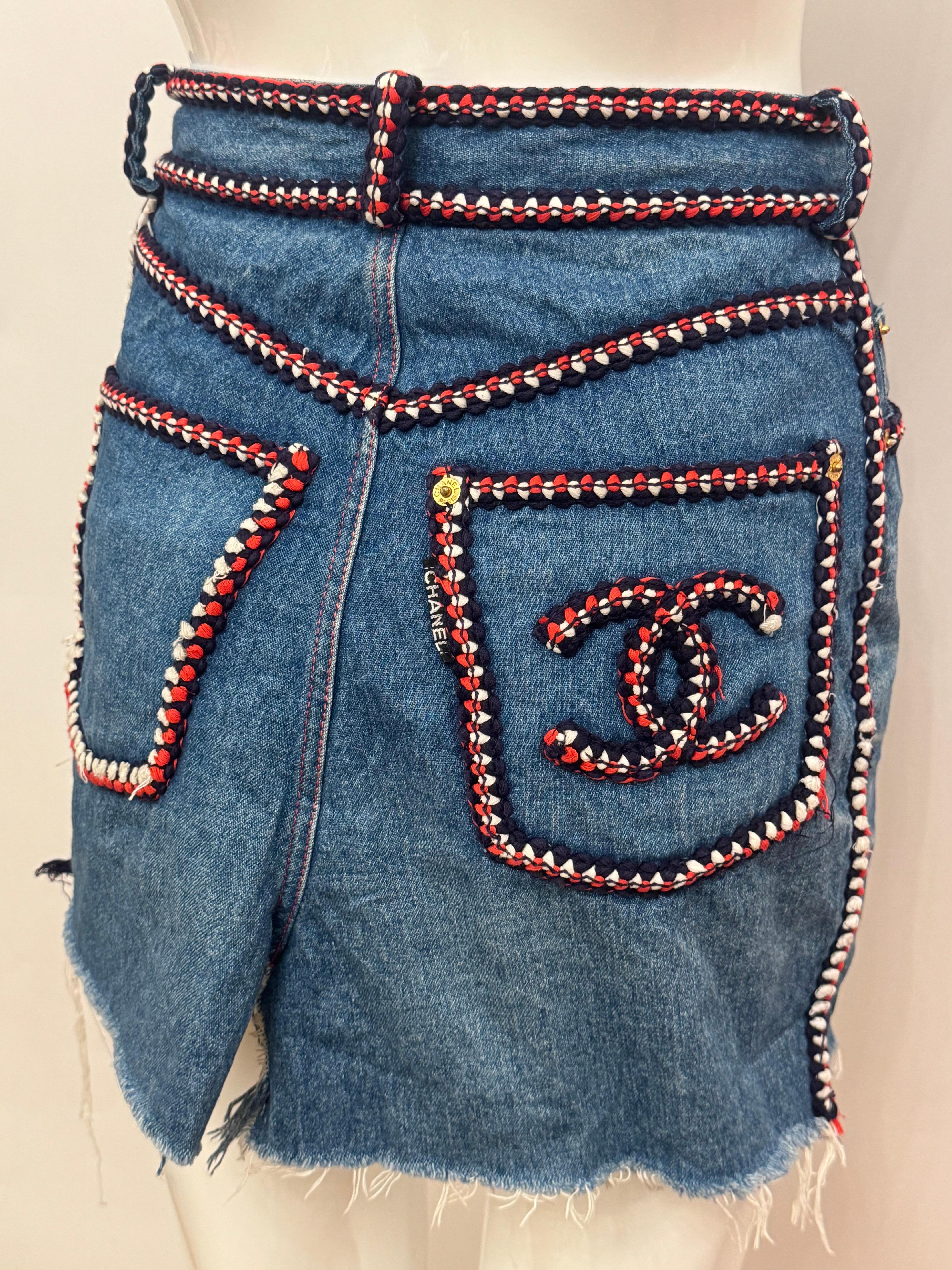 Gonna personalizzata Chanel A/I 1993 by Karl Lagerfeld in vendita 6