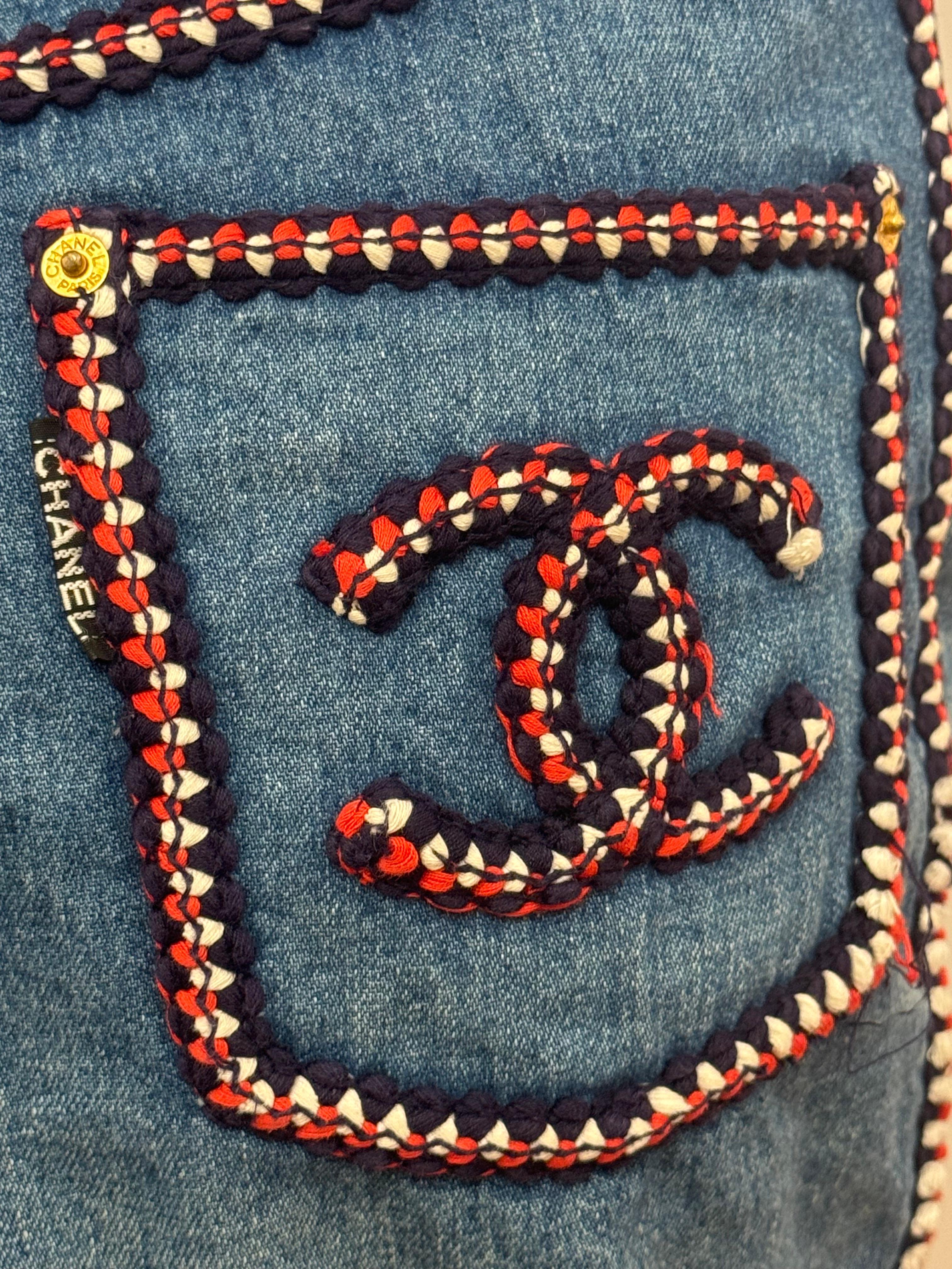 Gonna personalizzata Chanel A/I 1993 by Karl Lagerfeld in vendita 11