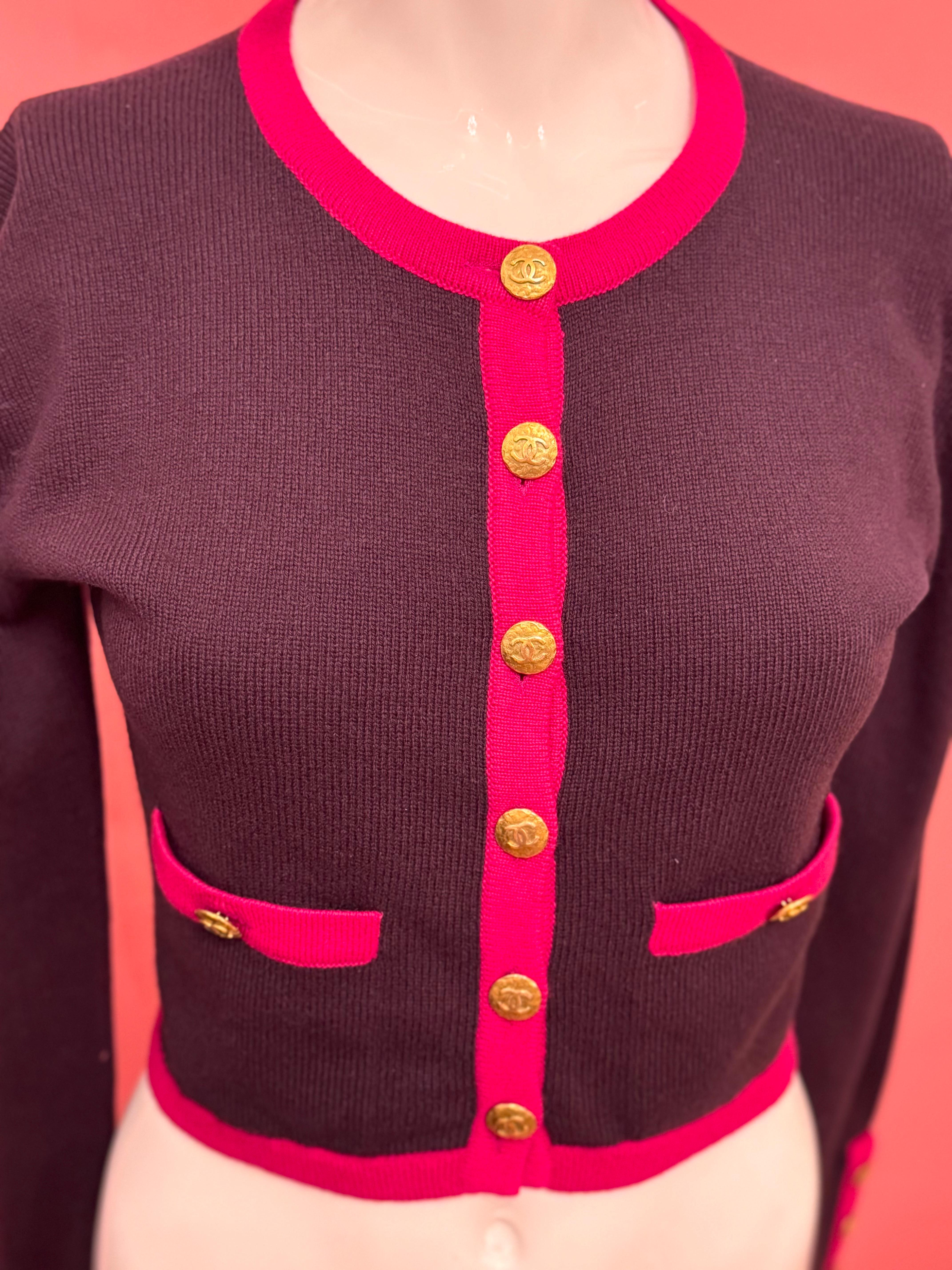 Chaqueta de cachemira Chanel F/W 1993 en Excelente estado para la venta en PARIS, FR