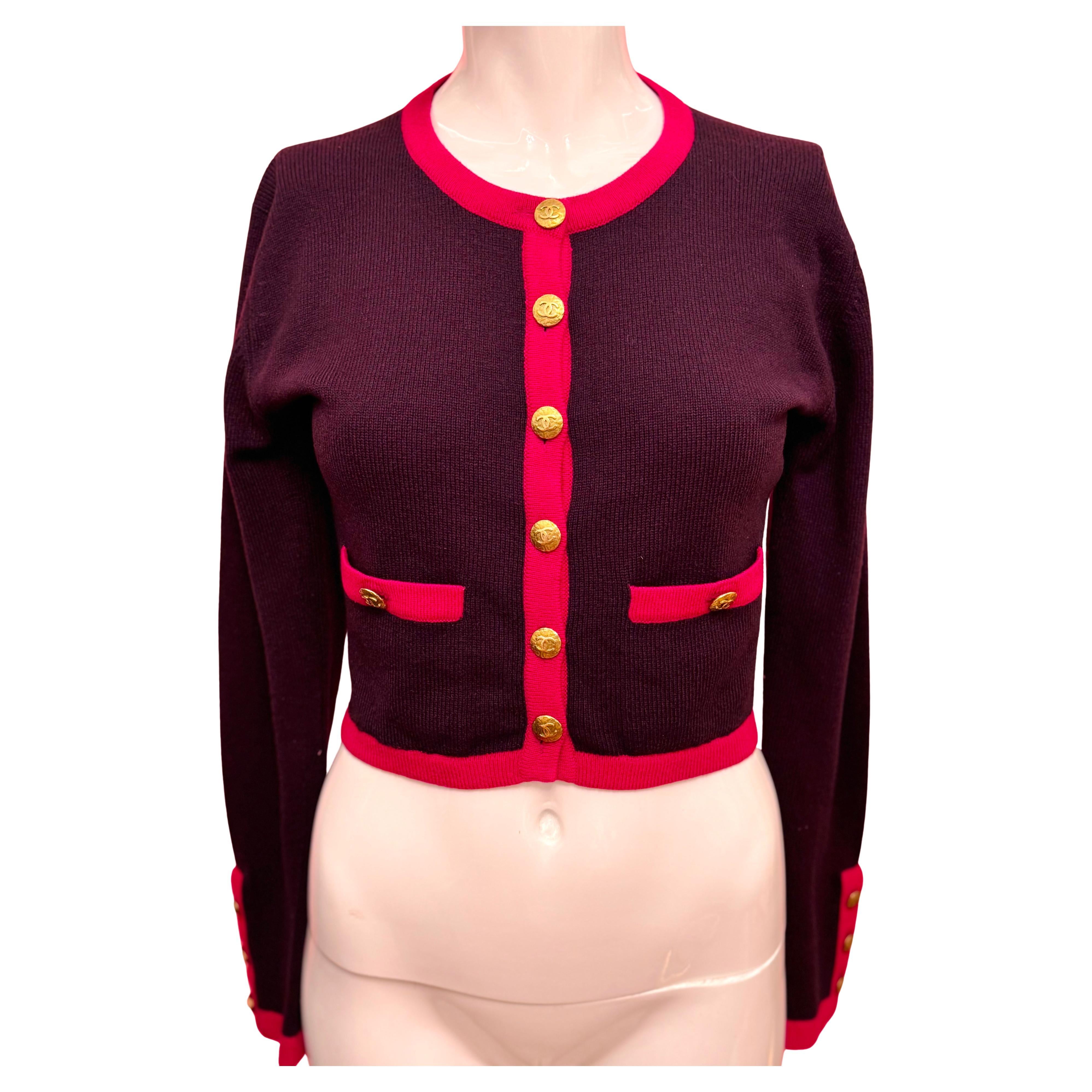 Chaqueta de cachemira Chanel F/W 1993