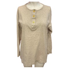 Chanel F/W 1993 runway grey cotton sweatshirt