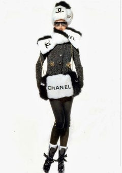 Chanel F/W 1994 collector Massaro black lace up leather ankle boots