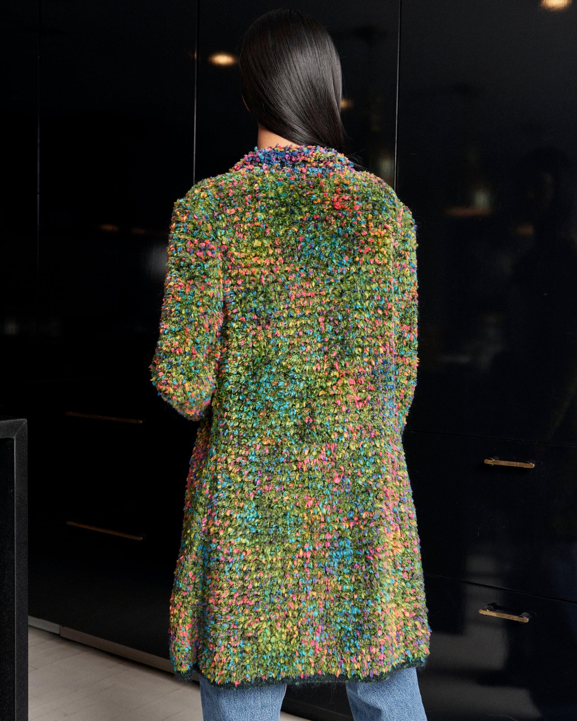 rainbow knit cardigan
