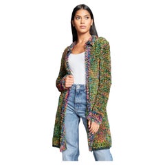 Chanel F/W 1997 Rainbow Chenille Knit Cardigan