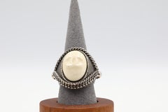 Chanel F/W 2008 Sterling Silver & Ceramic Limited Edition Cocktail Ring