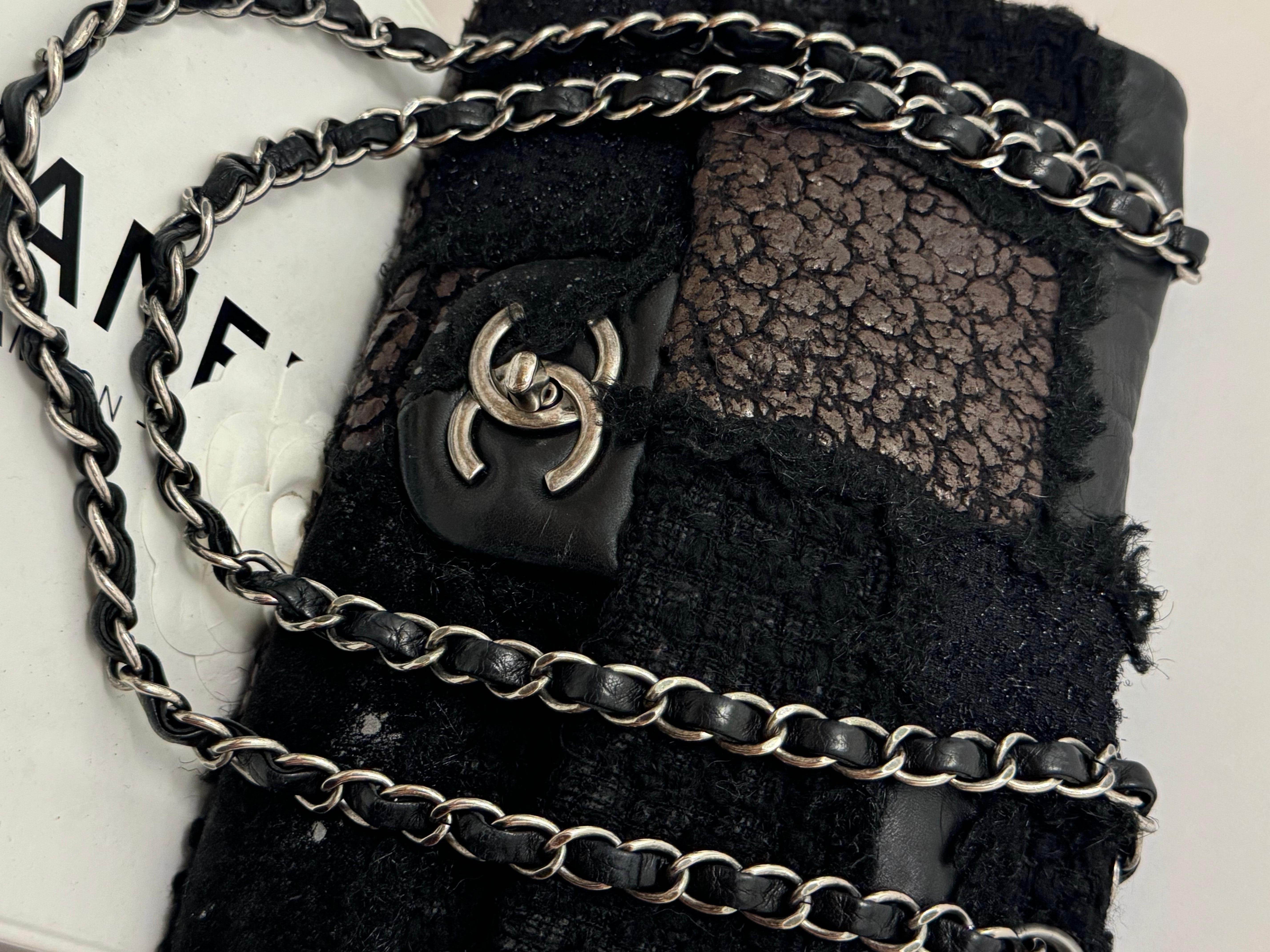 Chanel F/W 2010 - Sac à rabat intemporel en patchwork en vente 5