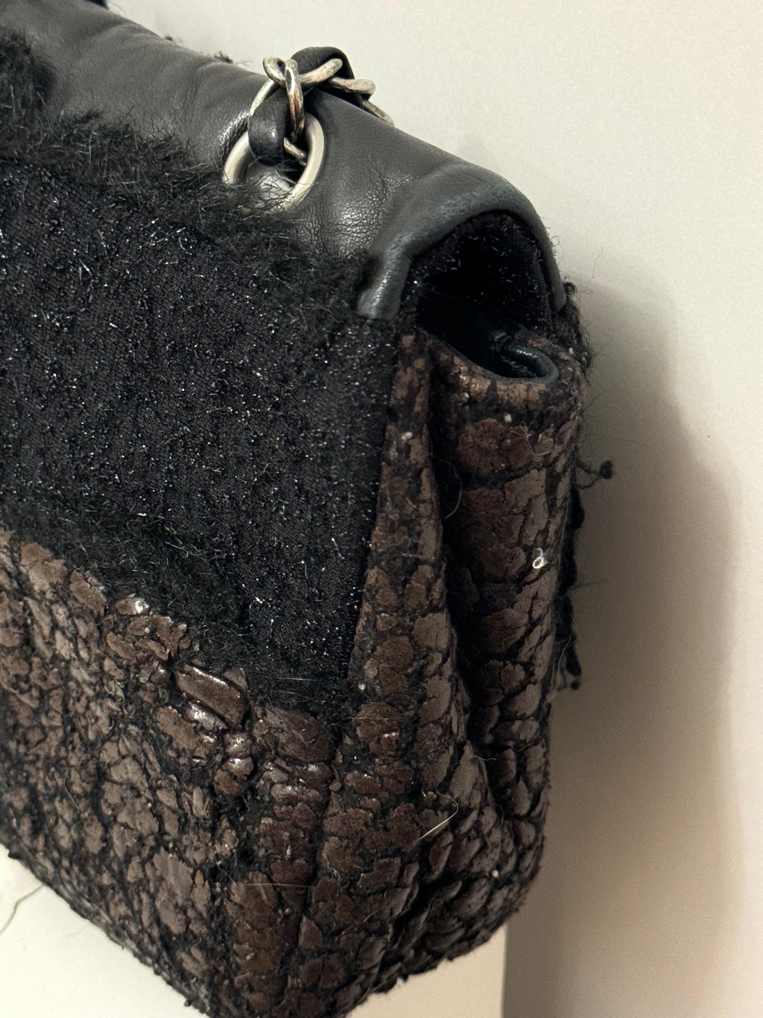 Chanel F/W 2010 - Sac à rabat intemporel en patchwork en vente 6