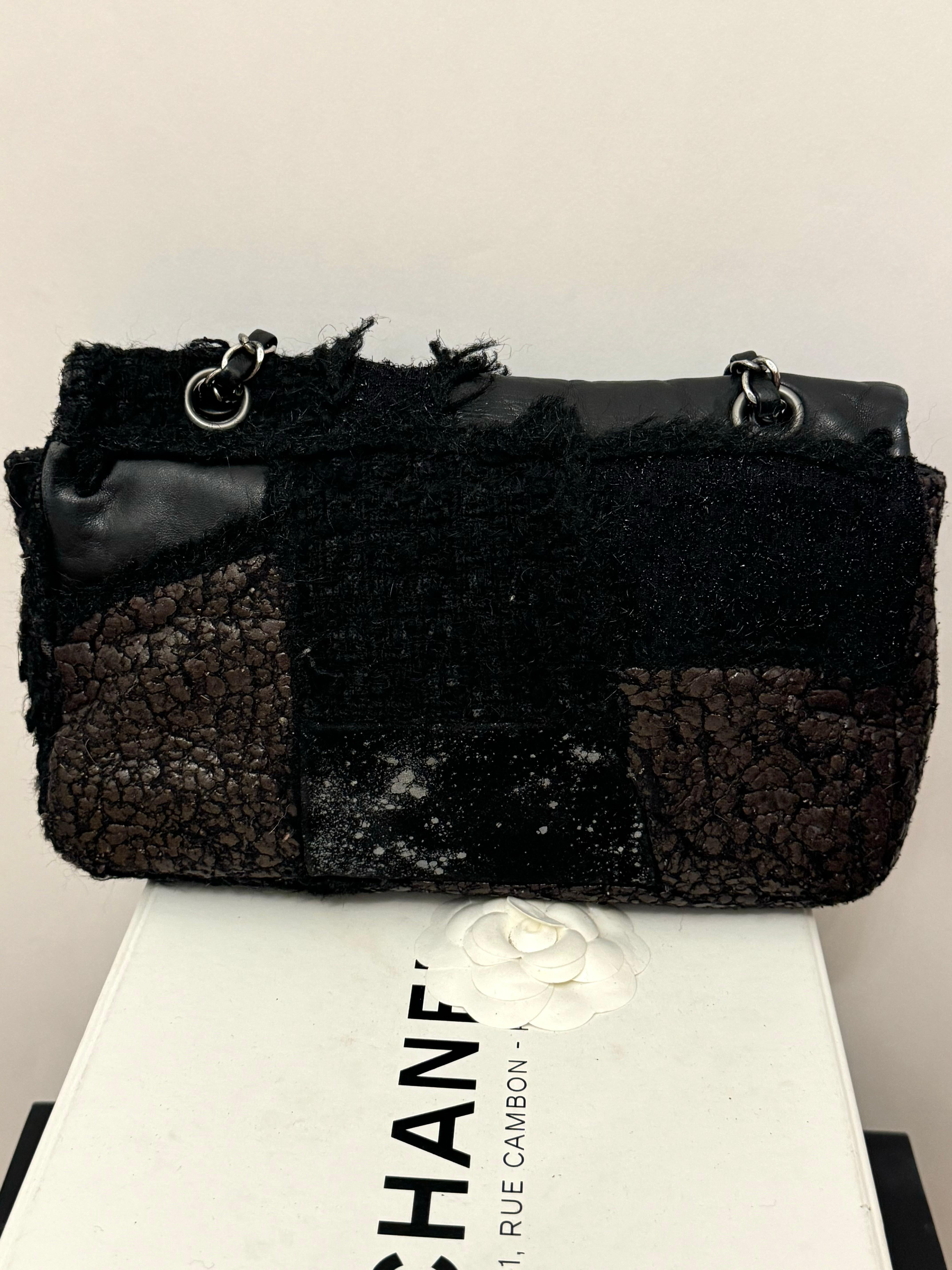 Chanel F/W 2010 - Sac à rabat intemporel en patchwork en vente 10