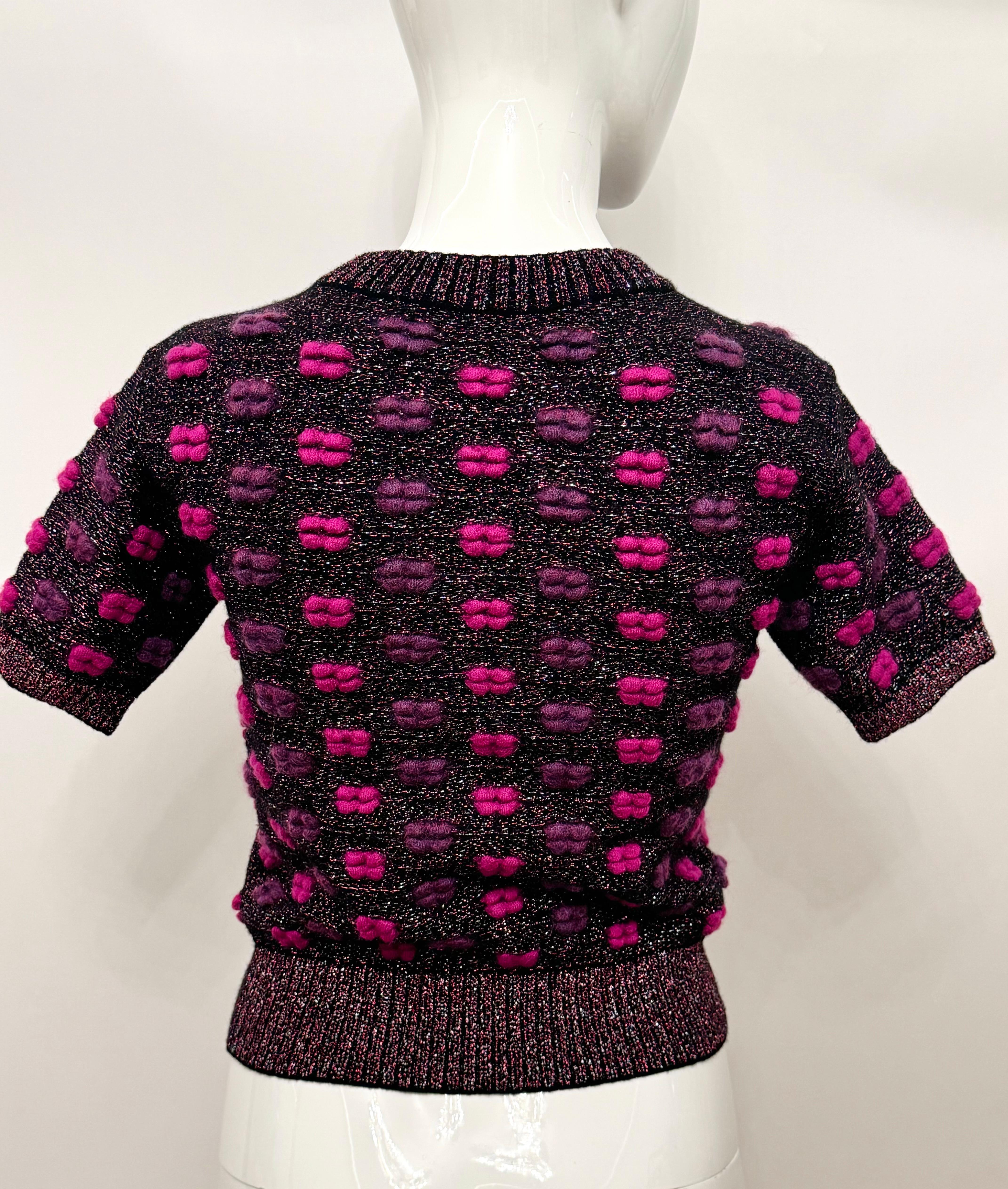 Chanel F/W 2014 Supermarket Collection by Karl Lagerfeld Chandail à lèvres en vente 6