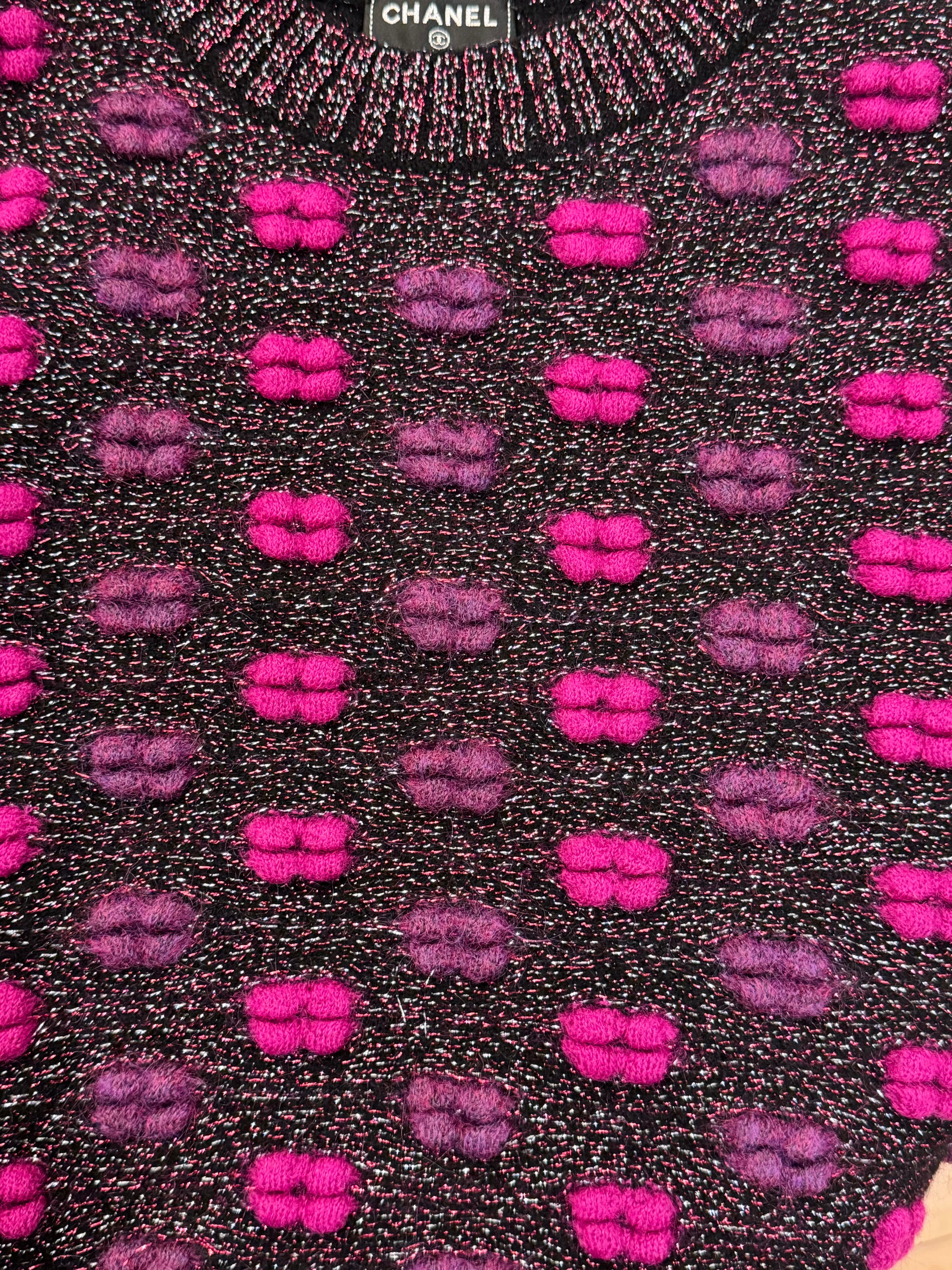 Chanel F/W 2014 Supermarket Collection by Karl Lagerfeld Chandail à lèvres en vente 7