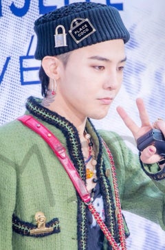 Chanel F/W 2014 supermarket collection padlock brooch worn by G Dragon