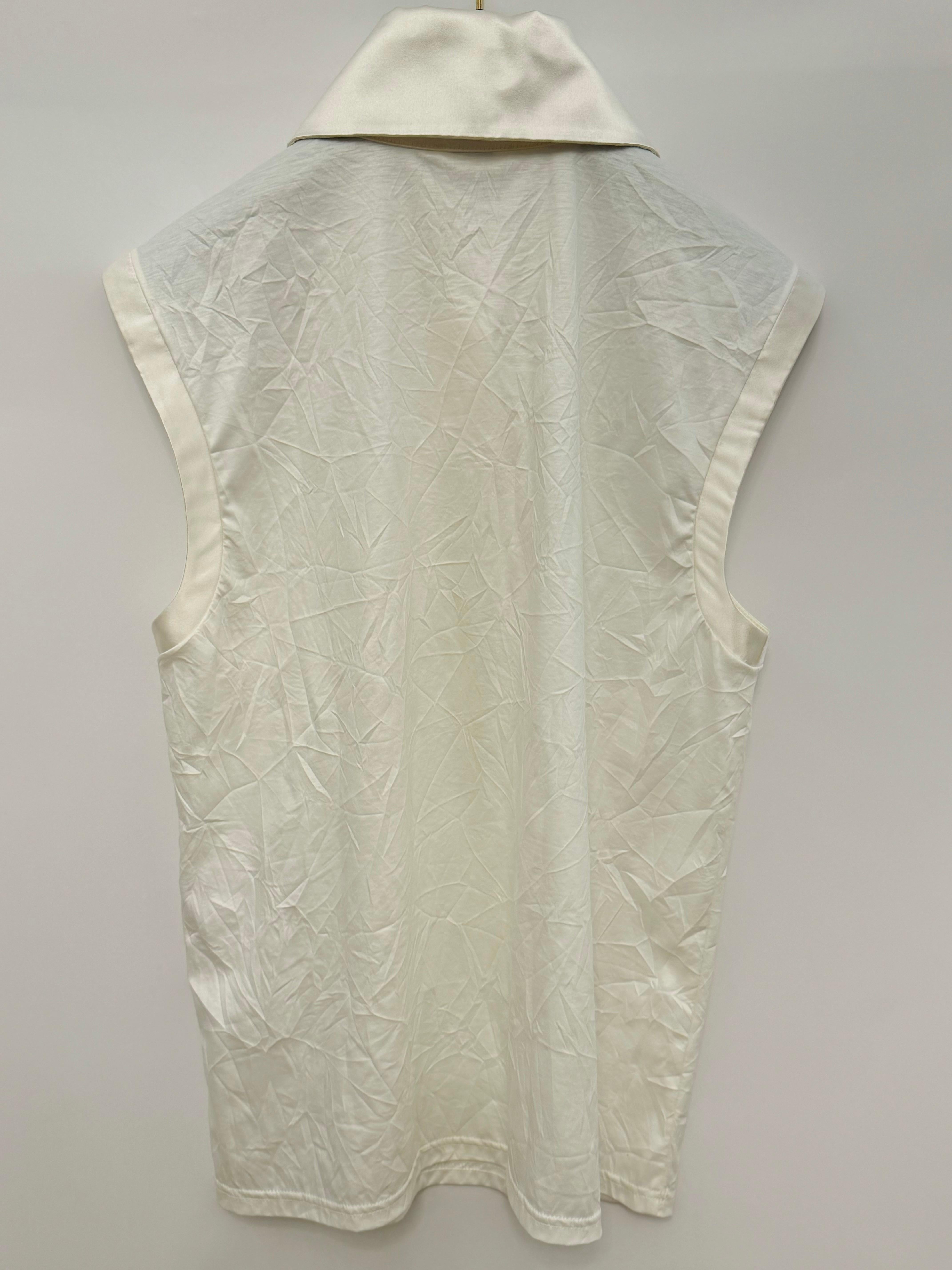 Chanel F/W 2018 by Karl Lagerfeld top Karl cuello camisero en venta 1