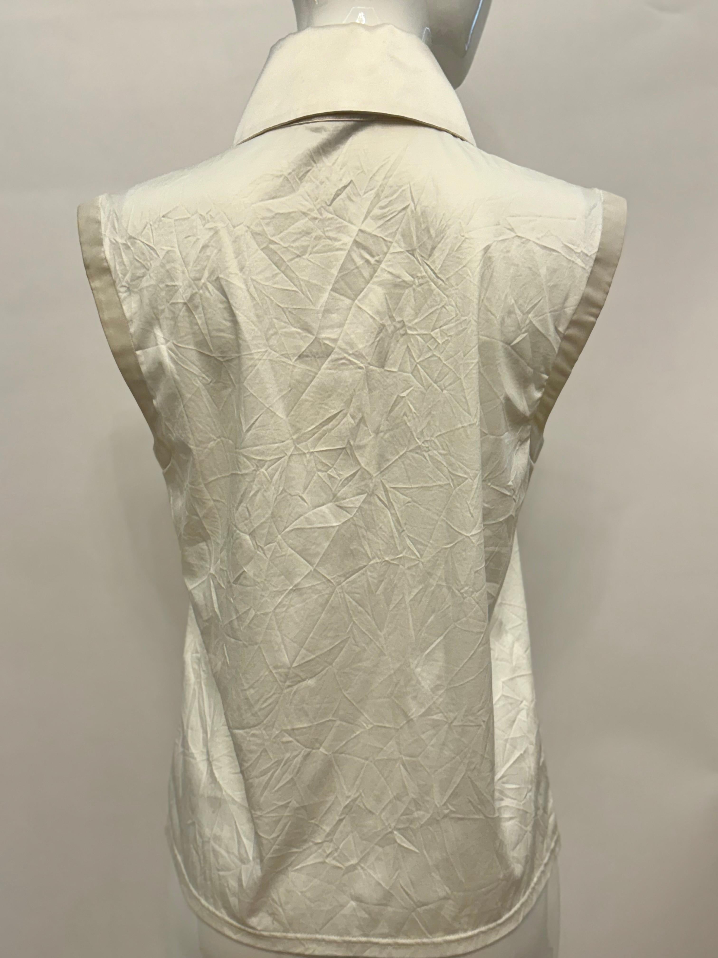 Chanel F/W 2018 by Karl Lagerfeld top Karl cuello camisero en venta 4