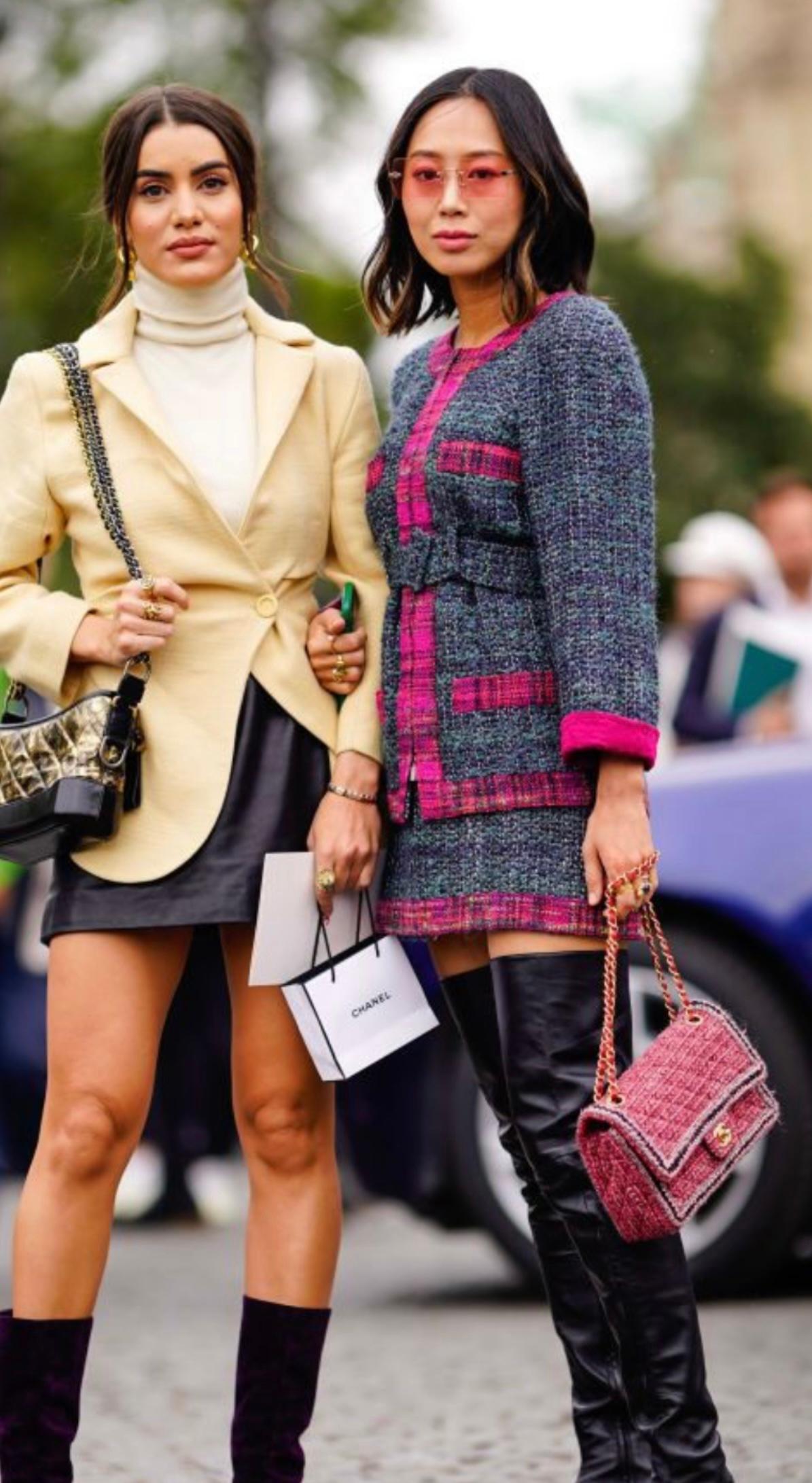 Chanel F/W 2018 pasarela fantasía tweed chaqueta con cinturón en venta 14