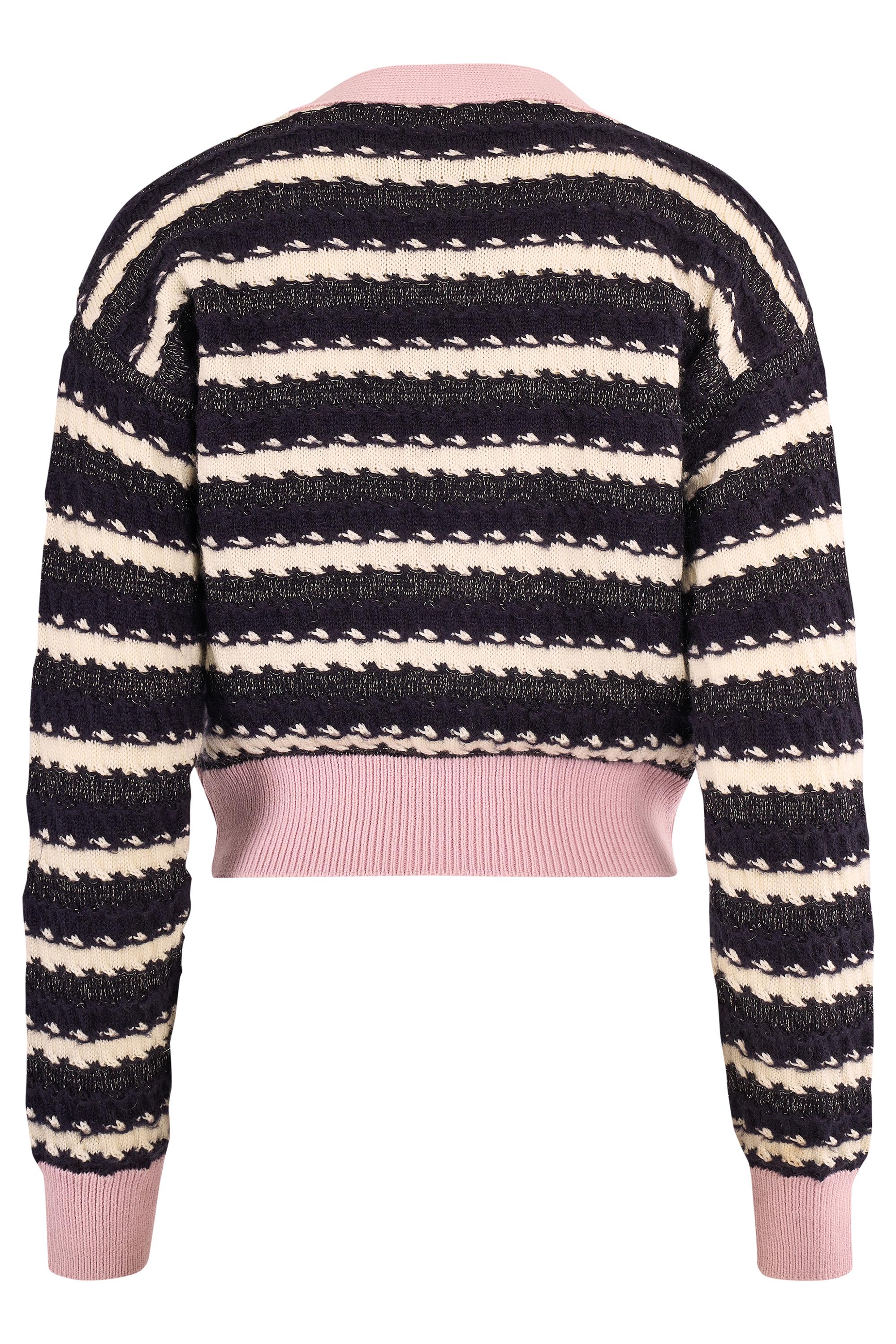 da uomo o donna Chanel A/I 2022 - Cardigan a righe rosa in vendita