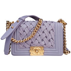 Chanel fabulous mauve leather bag, model Boy
