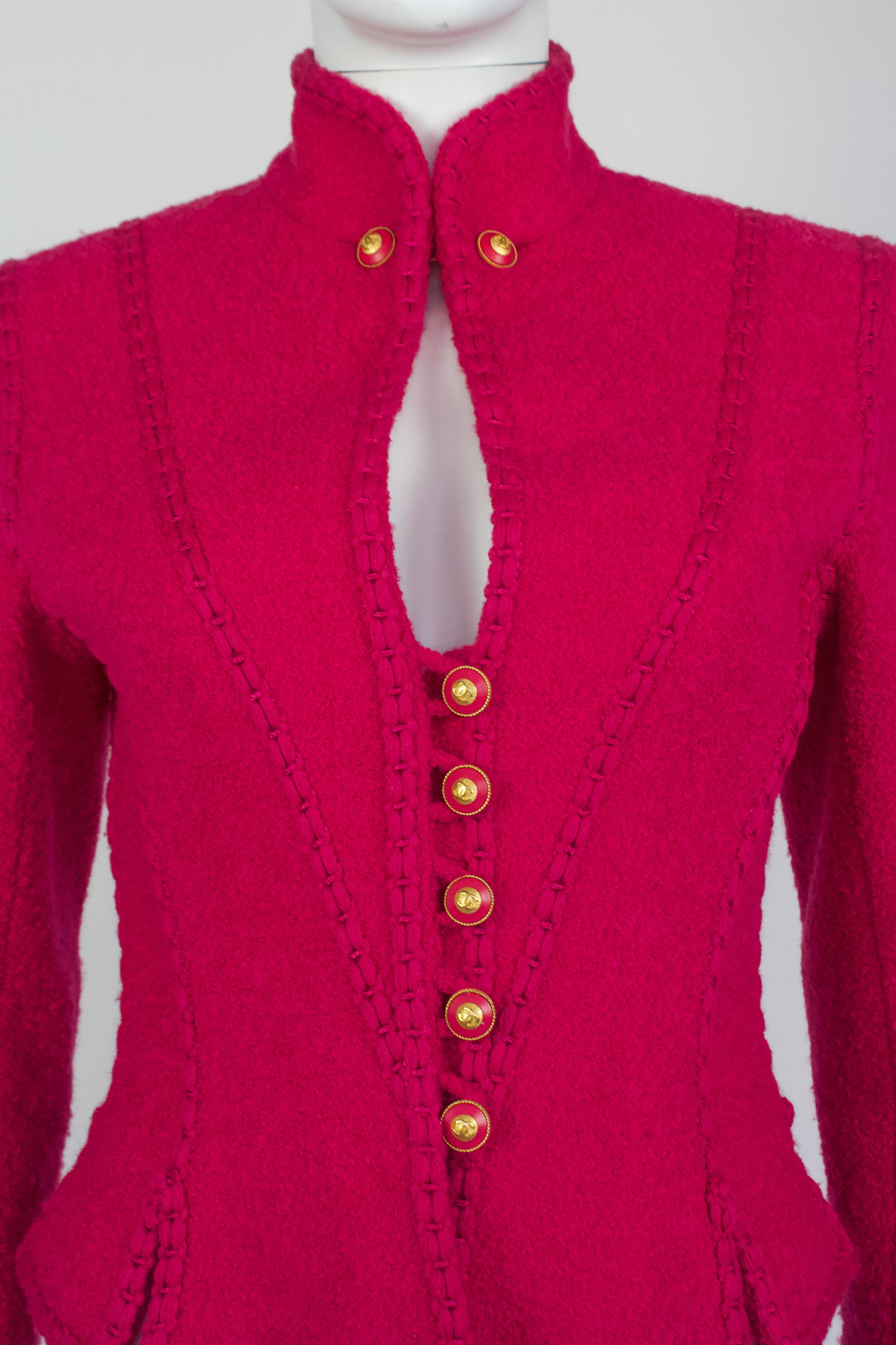 Women's Chanel Fall 1993 Pink Jacket For Sale