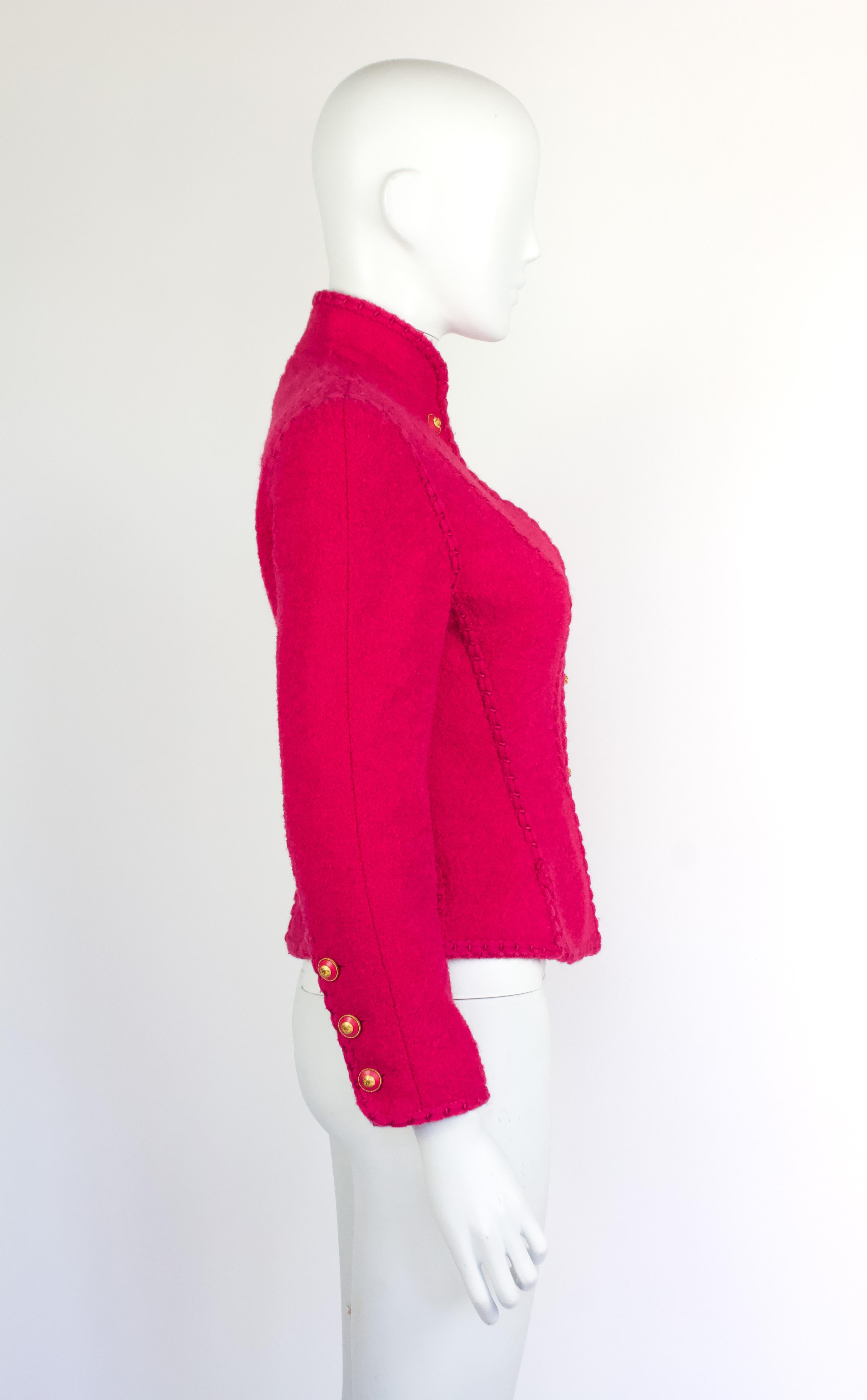 Chanel Fall 1993 Pink Jacket For Sale 1