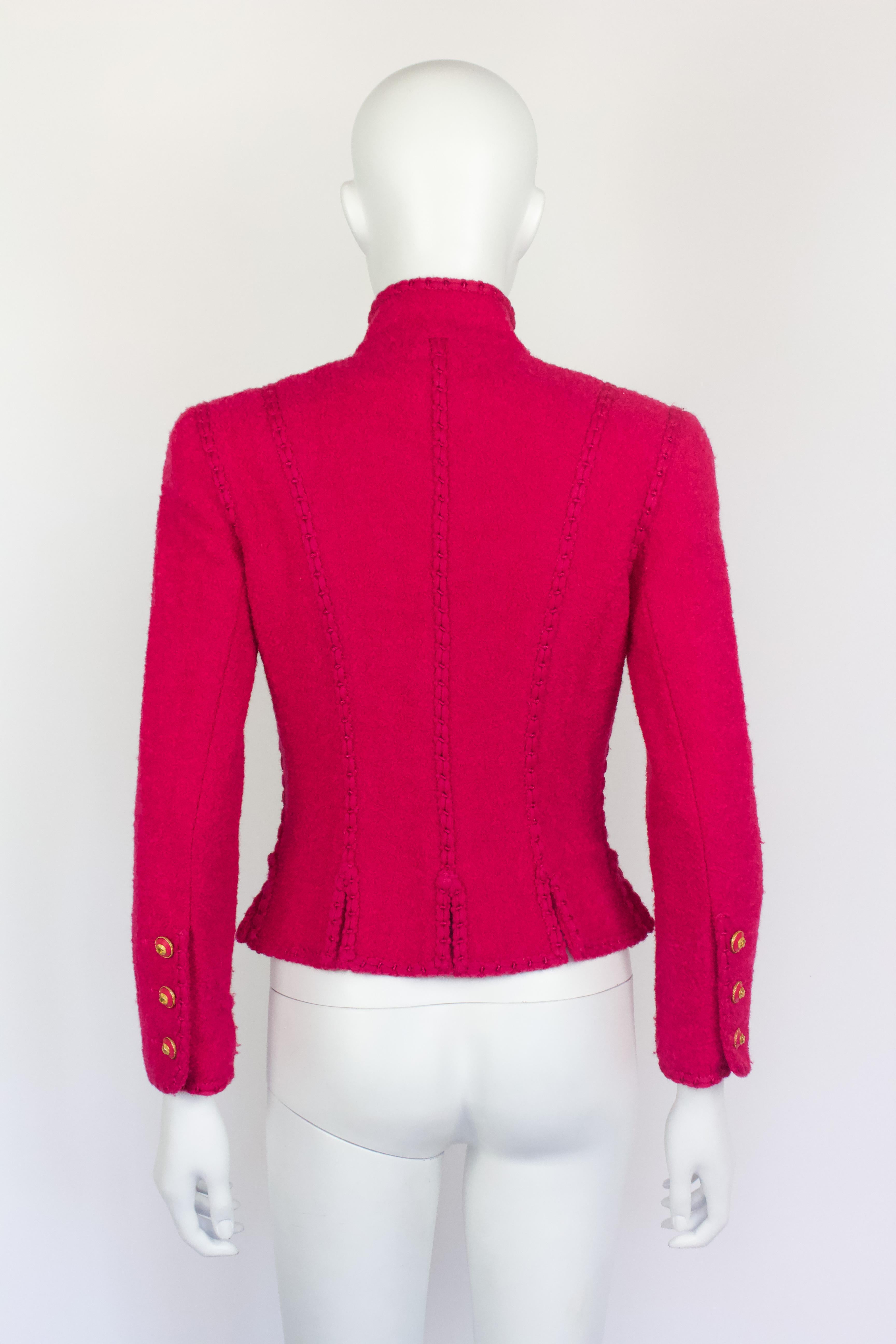 Chanel Fall 1993 Pink Jacket For Sale 3