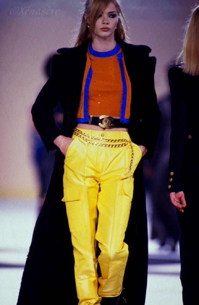 Chanel automne 1996 Lila Iridescent Cargo Pantalon en vente 6
