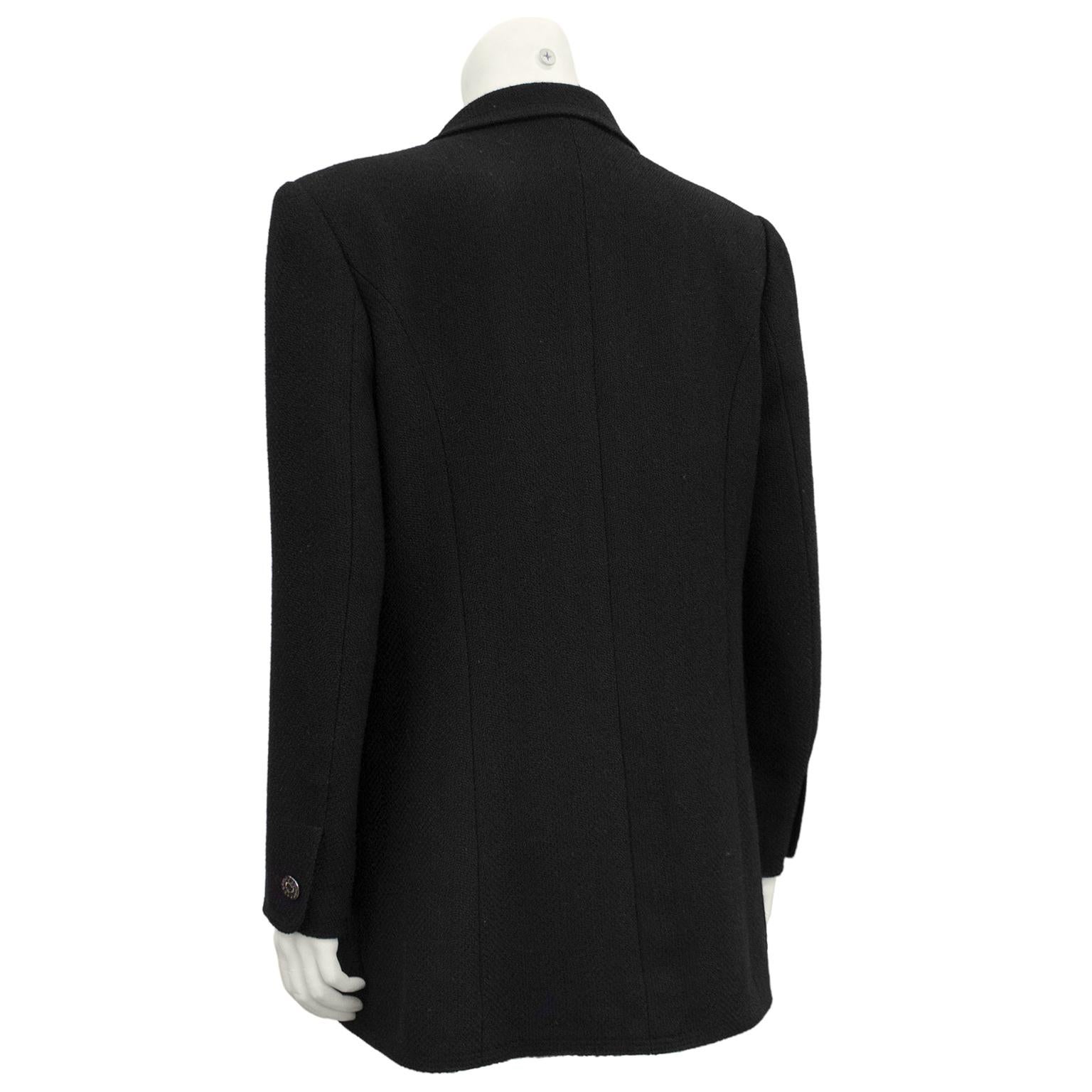 chanel black coat