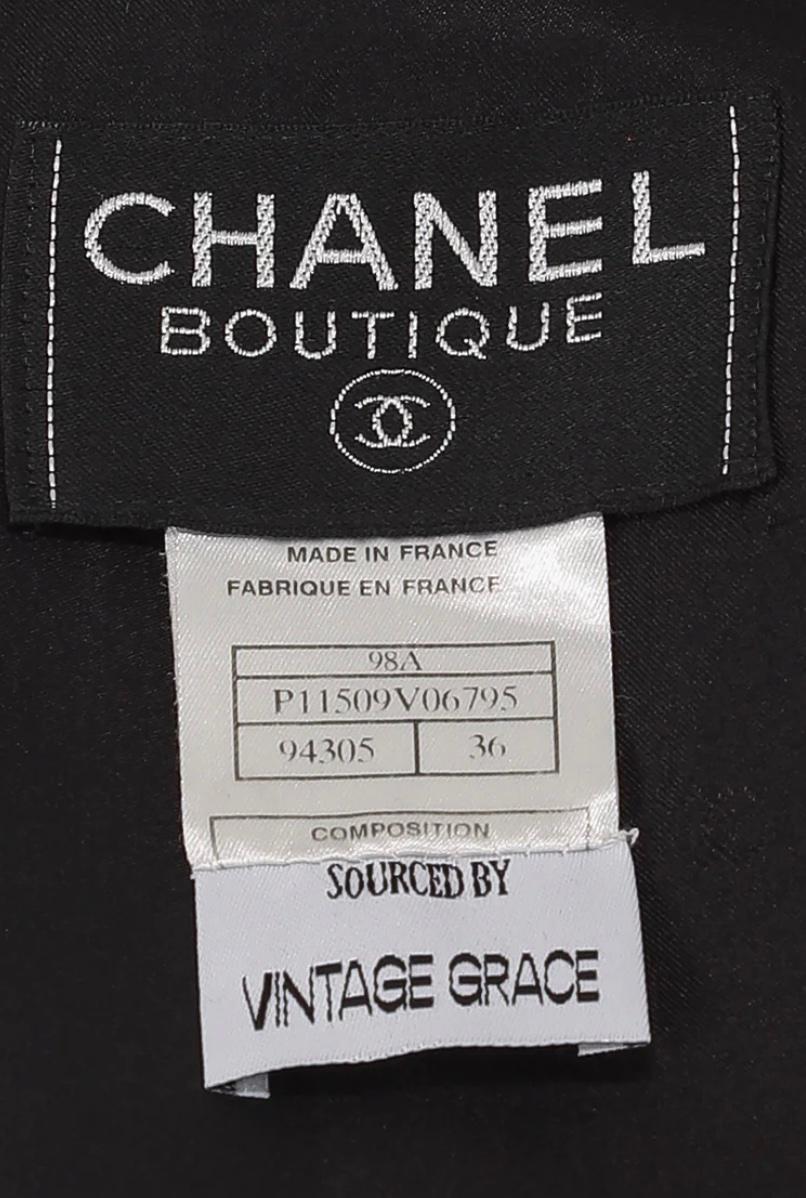 Women's Chanel Fall 1998 Skirt Suit For Sale