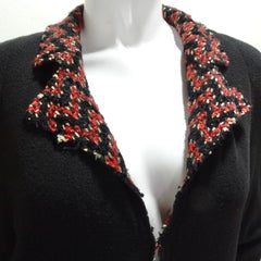 Chanel Fall 2007 Black Red Wool Jacket
