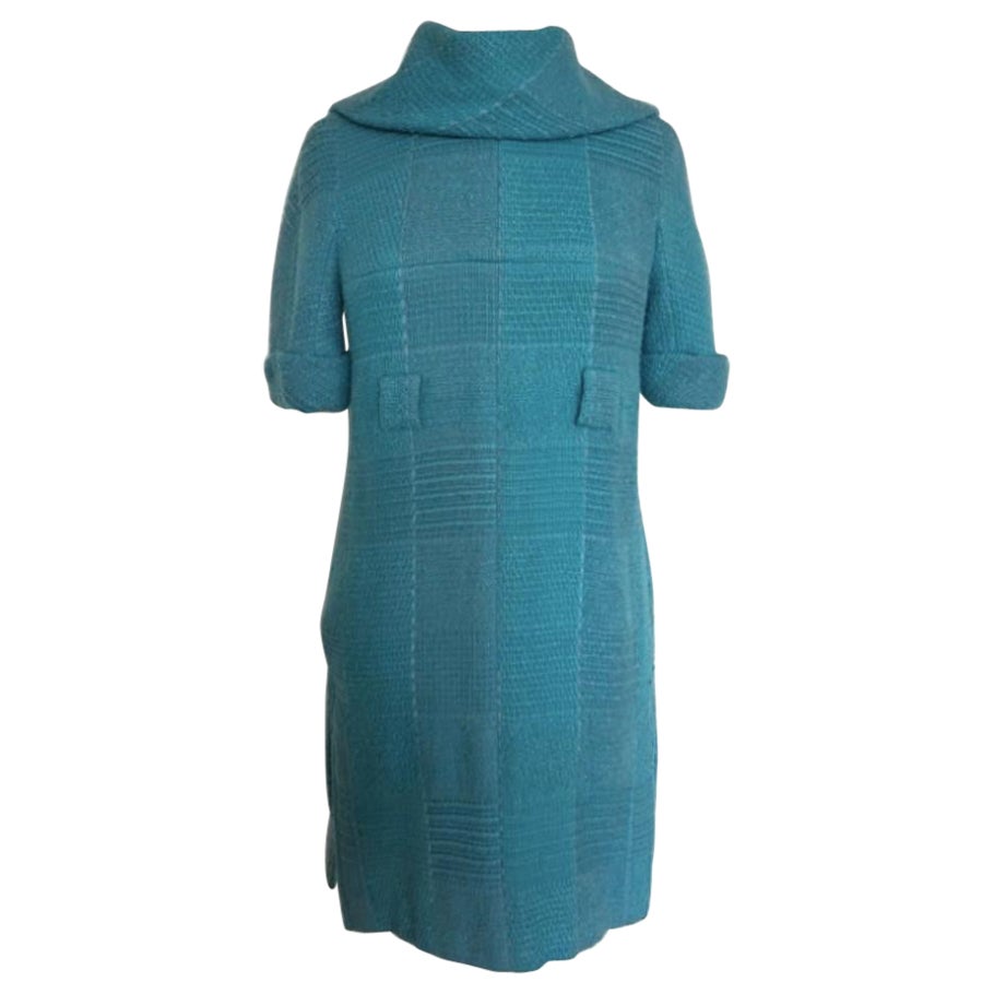 Chanel - Robe en tweed bleu vif, automne 2007 en vente