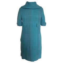 Chanel - Robe en tweed bleu vif, automne 2007