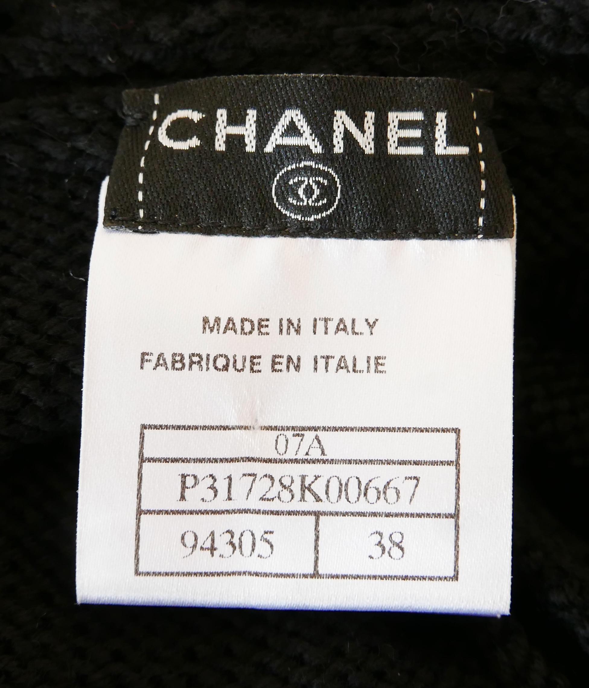 Chanel Autunno 2007: maglione senza maniche impreziosito da lana in vendita 4